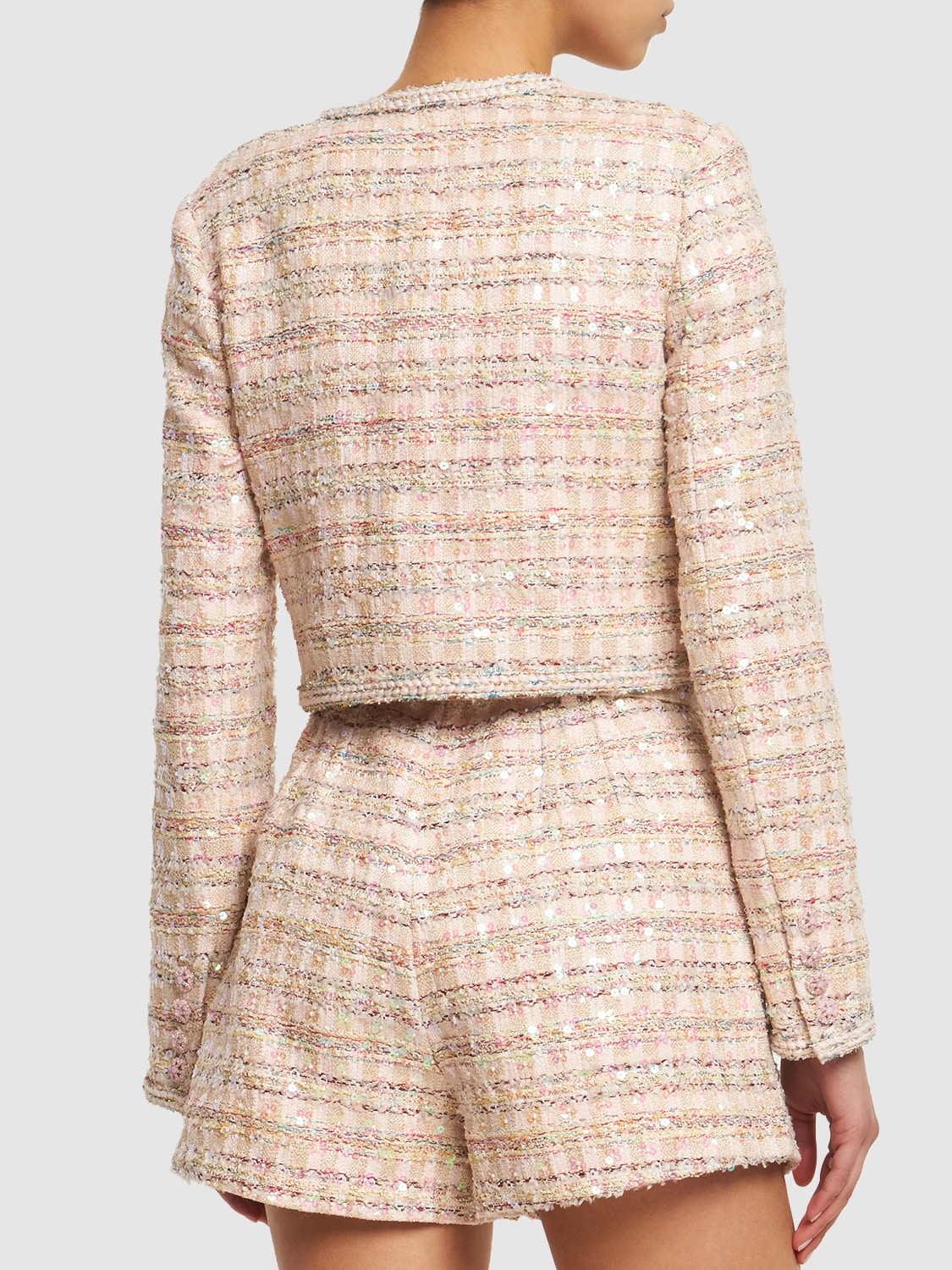 SELF-PORTRAIT EMBELLISHED BOUCLÉ JACKET 