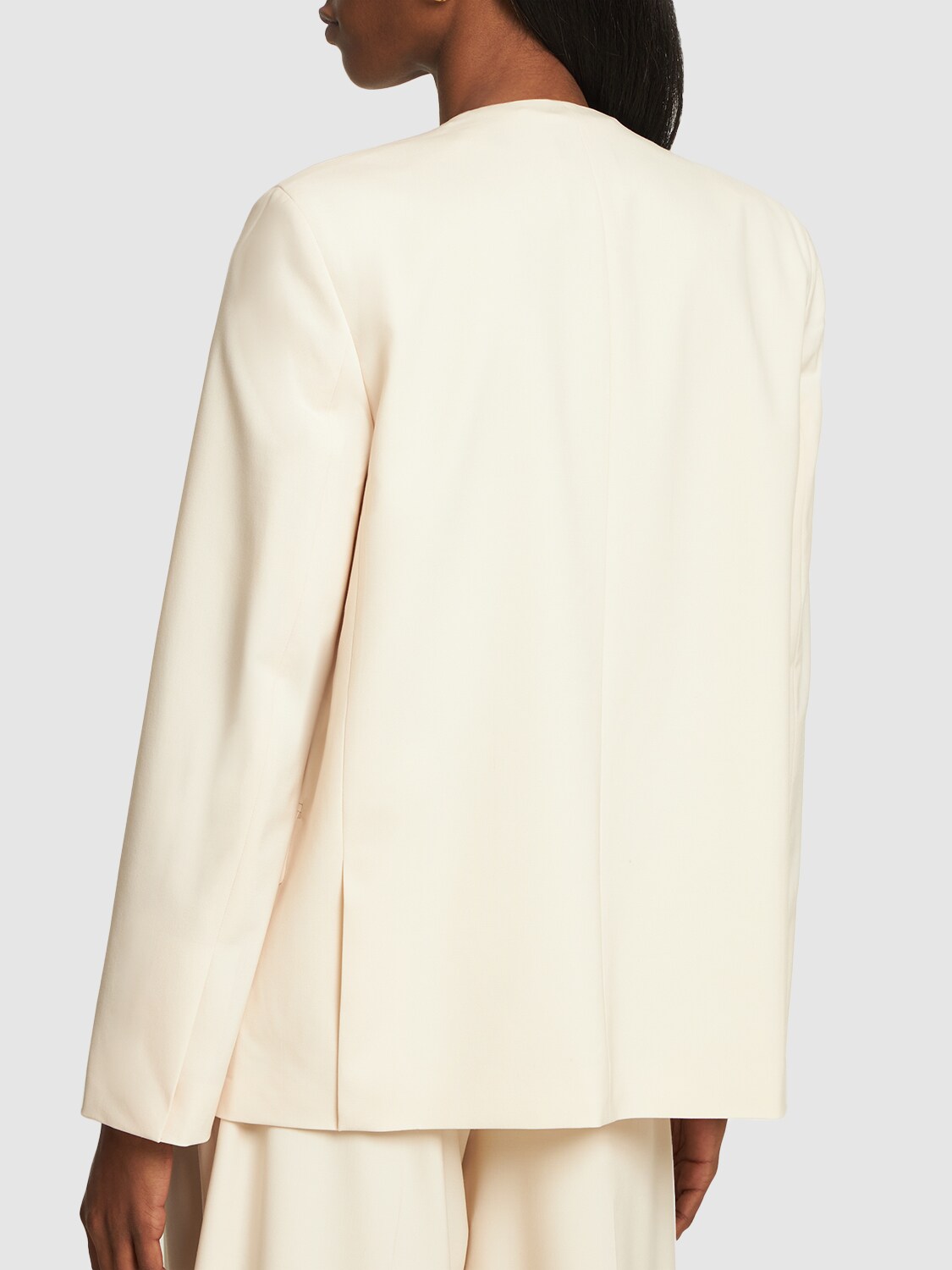 Theory Traceable Stretch Wool Blazer In White