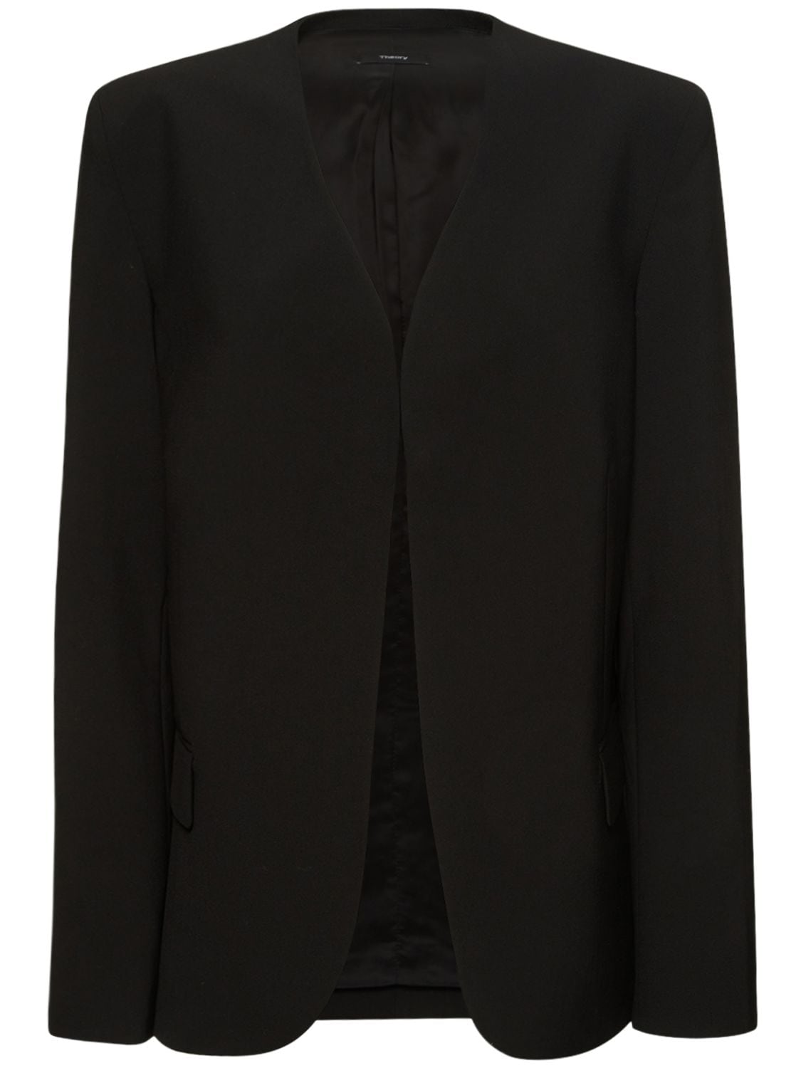 Theory Traceable Stretch Wool Blazer In Black