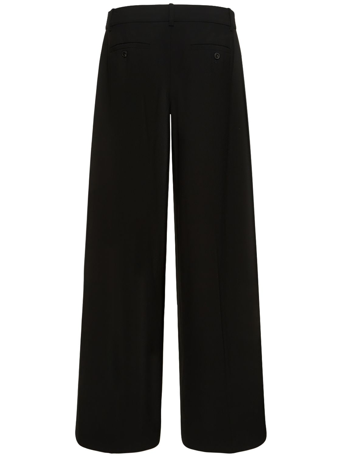 Shop Theory Low Rise Stretch Wool Pants In Black