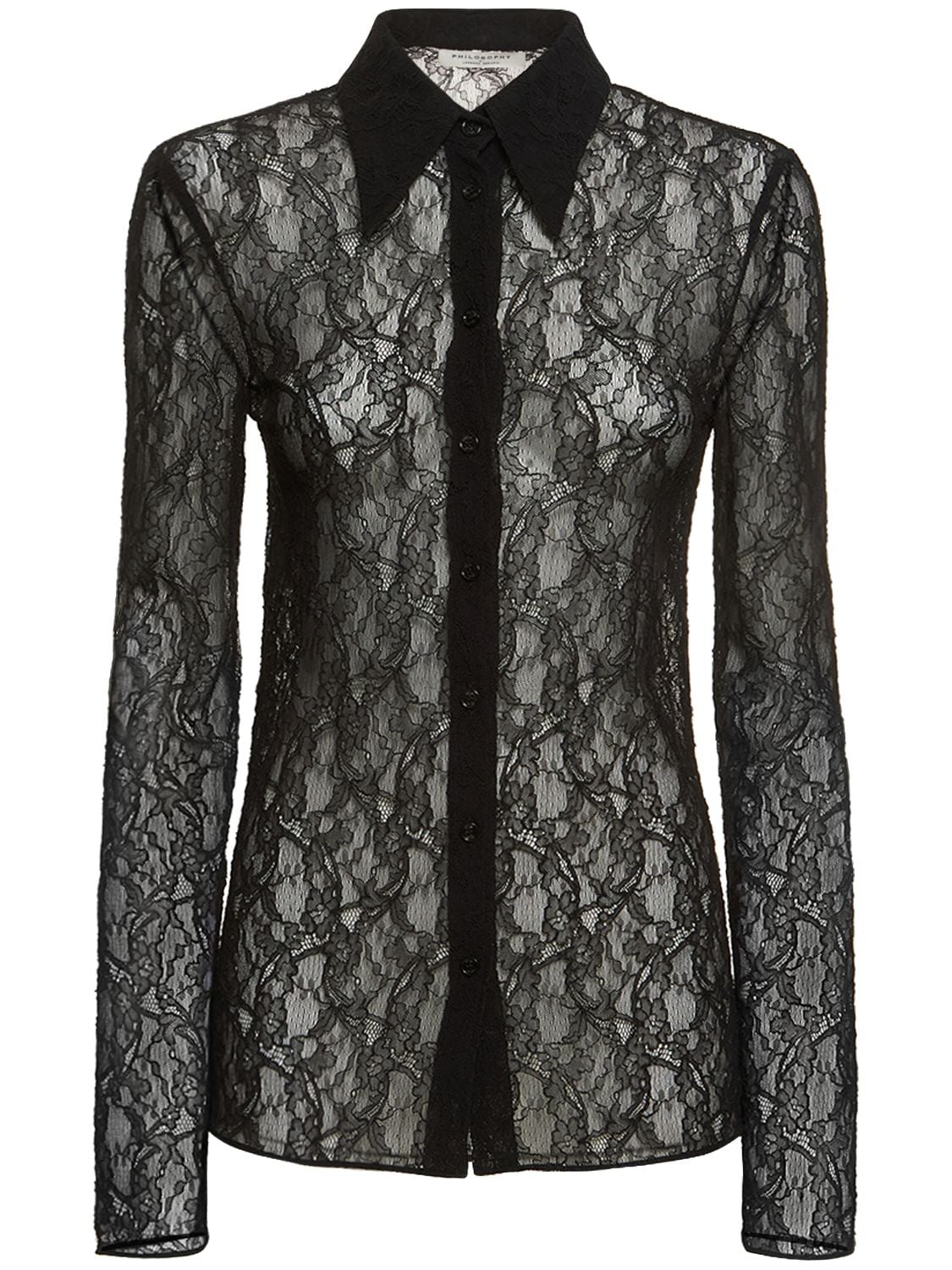 Image of Stretch Lace Shirt