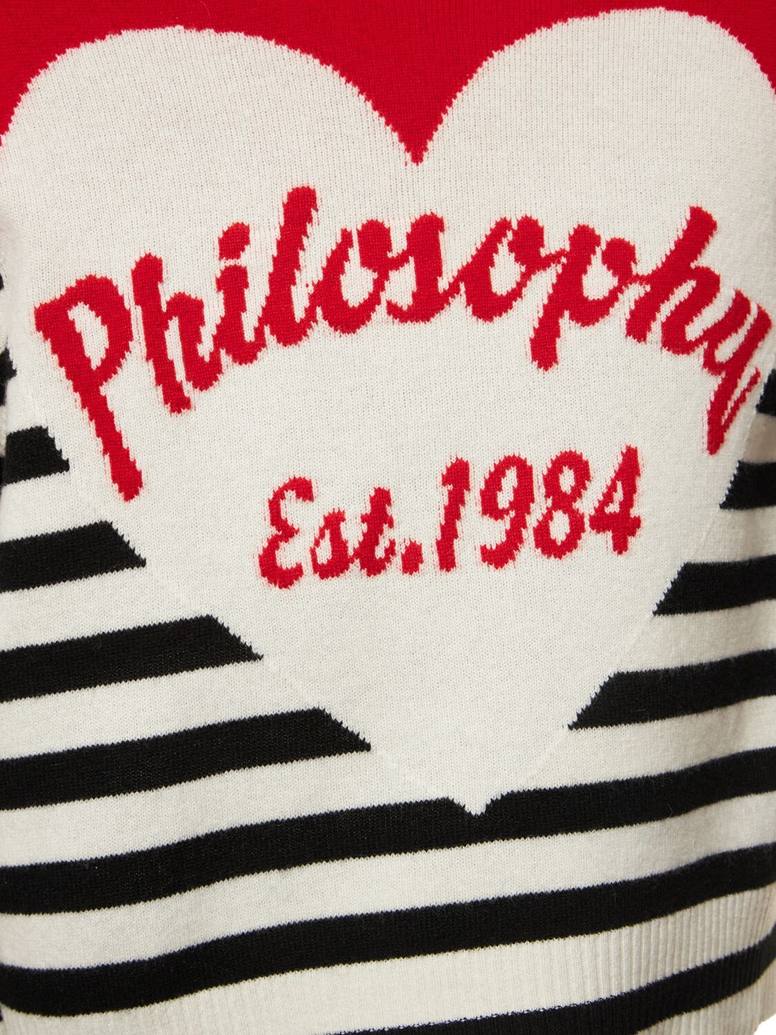 Shop Philosophy Di Lorenzo Serafini Cashmere & Wool Logo Sweater In Multicolor