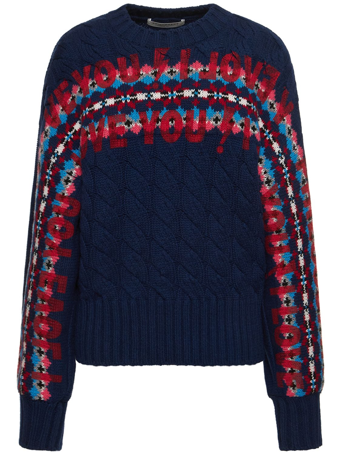 Philosophy Di Lorenzo Serafini Wool Logo Sweater In Blue,multi