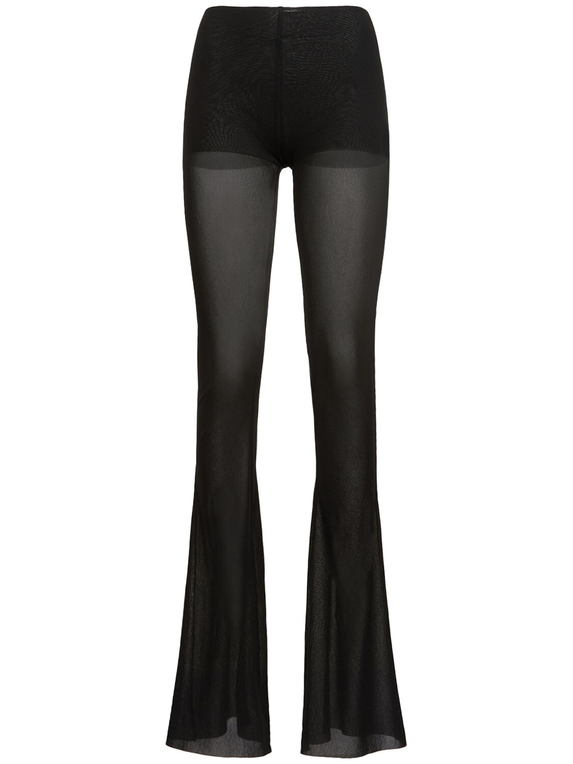 Stretch Tulle Flared Pants – WOMEN > CLOTHING > PANTS
