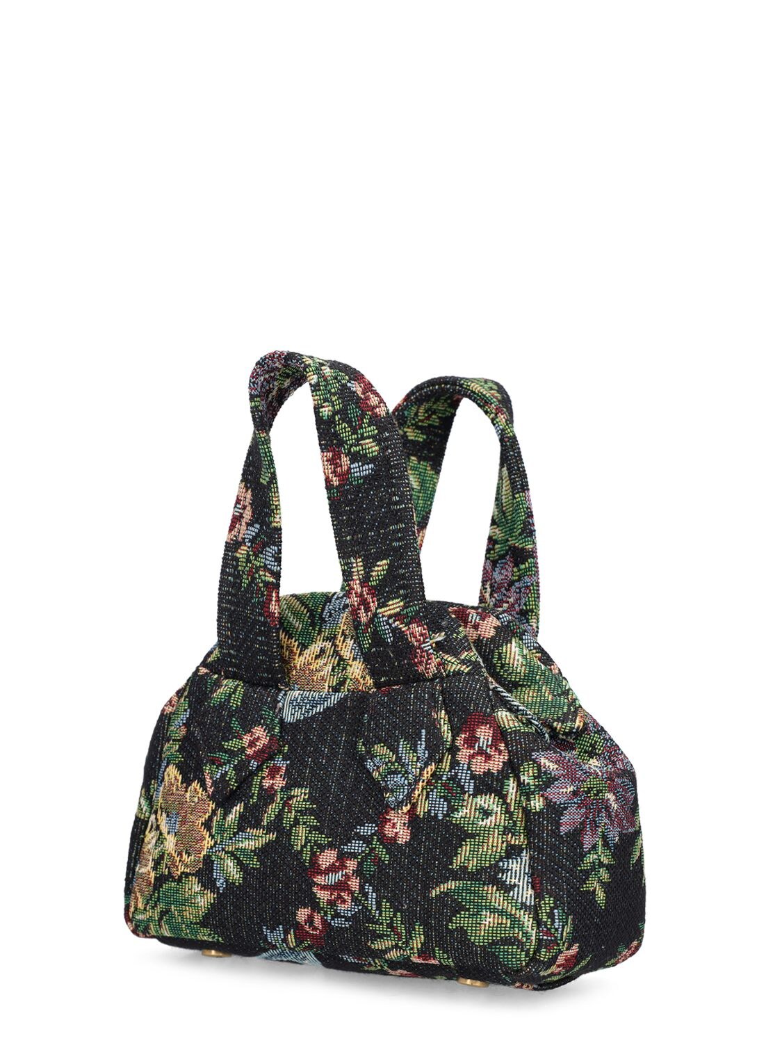 Shop Vivienne Westwood Mini Archive Yasmine Canvas Bag In 블랙 멀티