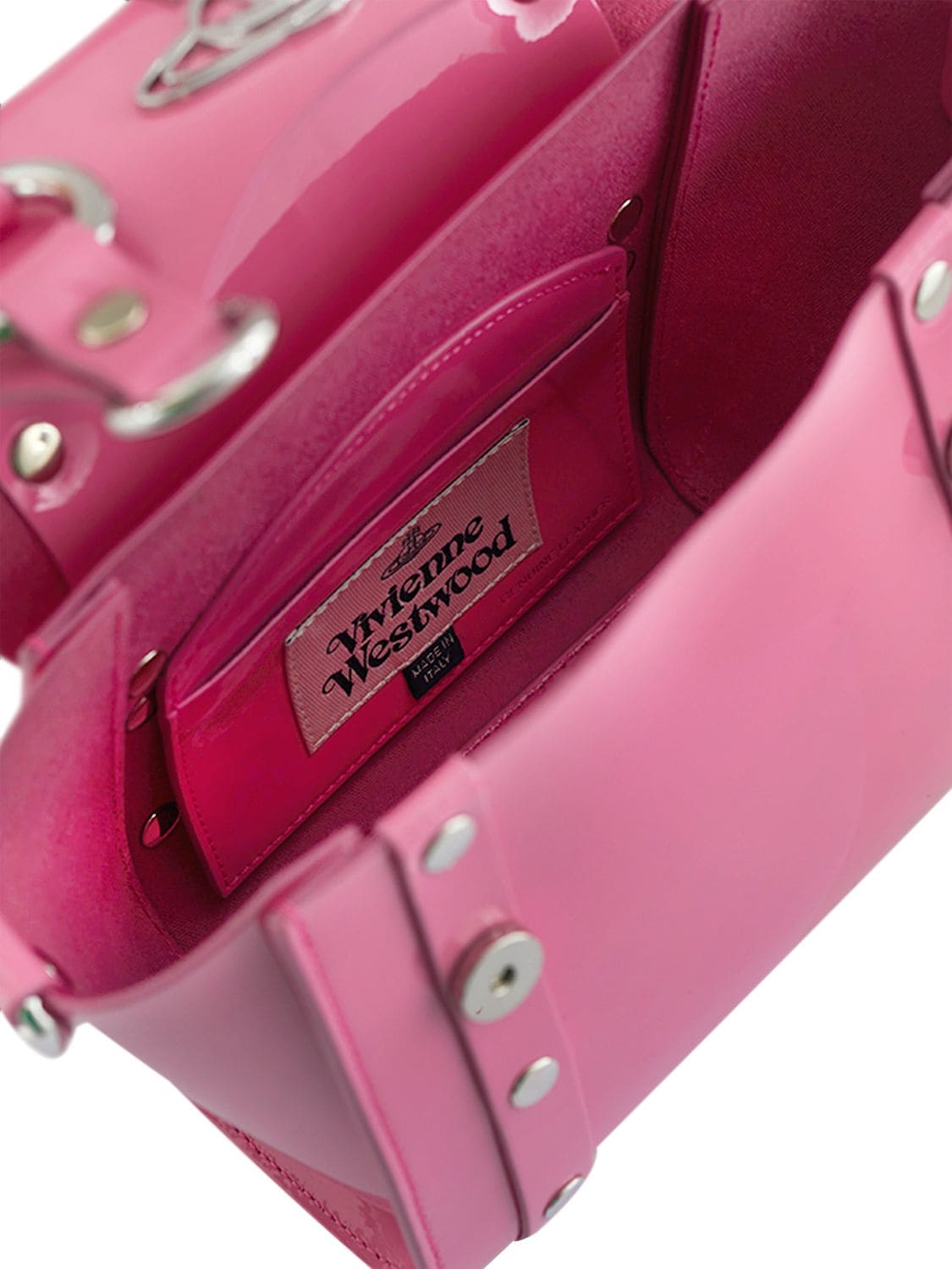 Shop Vivienne Westwood Mini Betty Handbag W/ Chain In Pink