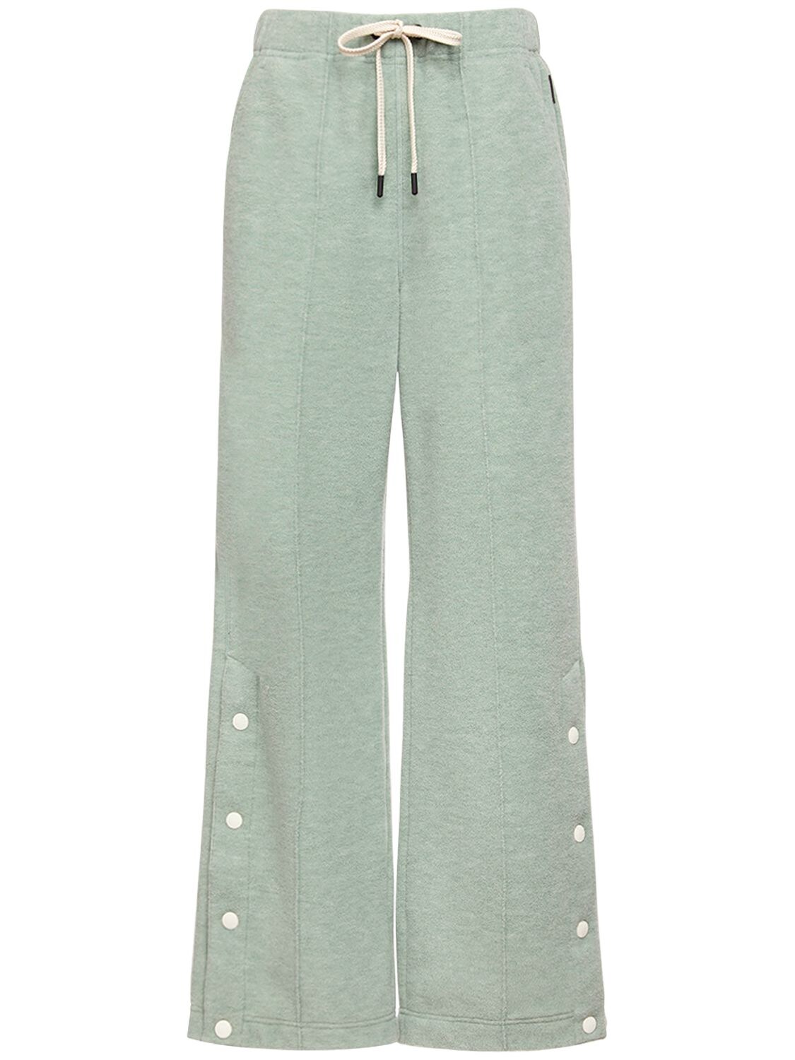Moncler Wool Blend Sweatpants In Chinois Green