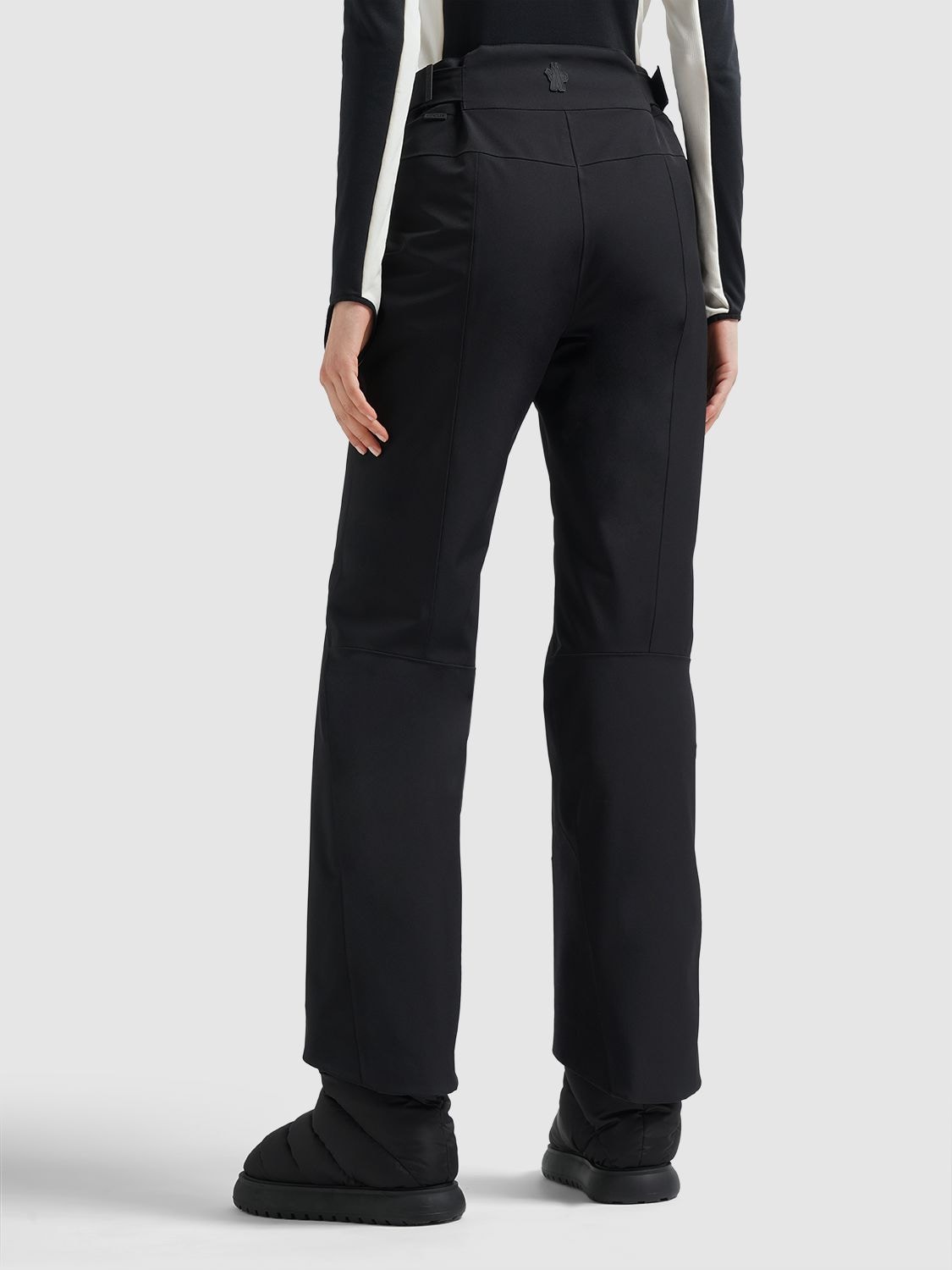 Shop Moncler High Performance Tech Ski Pants In Black