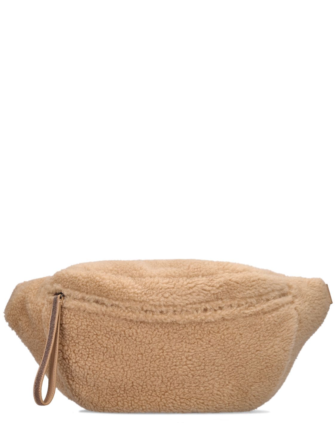 BRUNELLO CUCINELLI Wool & Cashmere Pouch Belt Bag