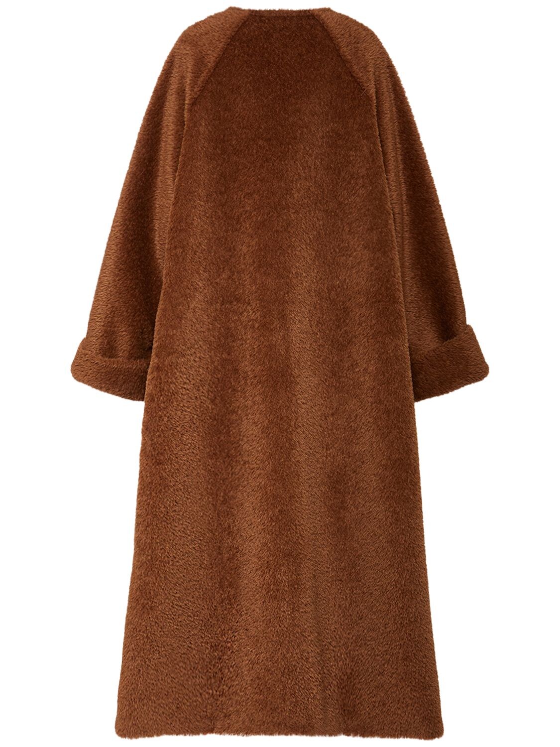 Shop Max Mara Hudson Alpaca & Wool Oversized Long Coat In Brown