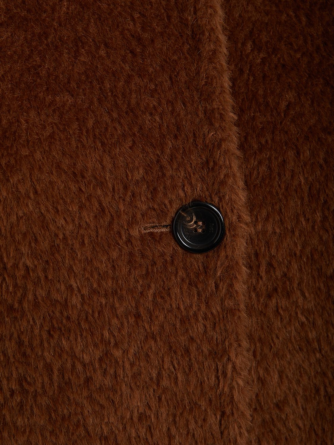 Max Mara Hudson Oversized Alpaca-wool Teddy Cloak Coat In Brown | ModeSens