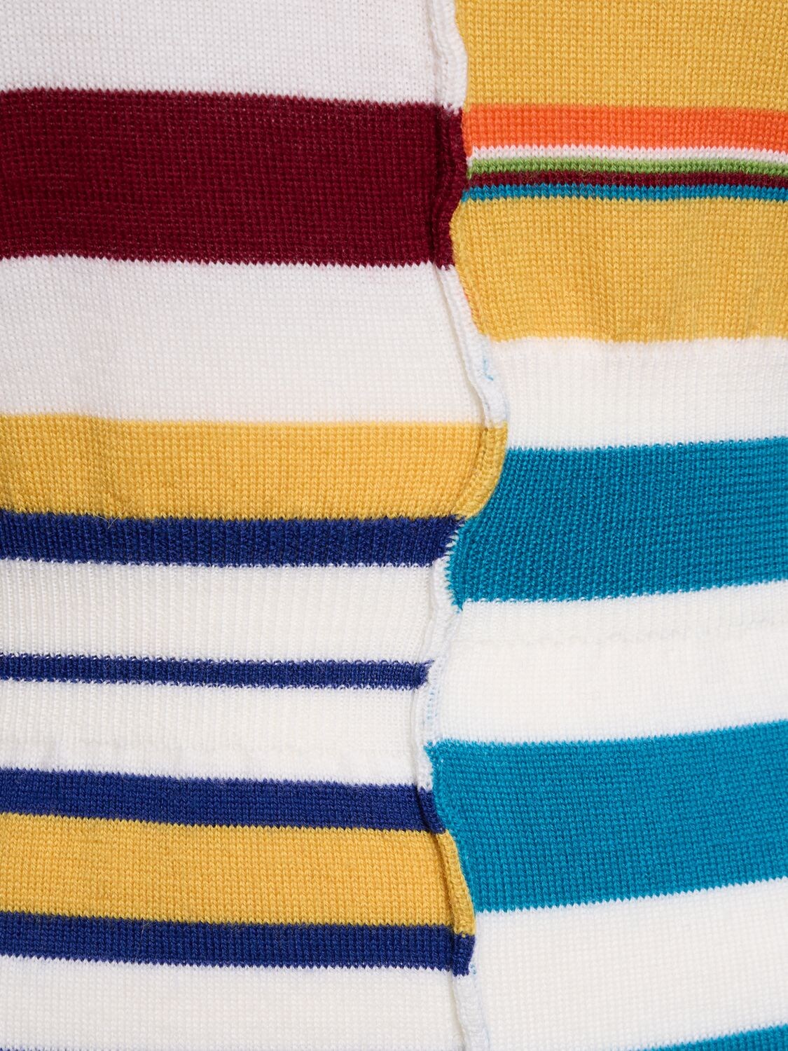 Shop Marni Multicolor Stripe Wool Knit Sweater