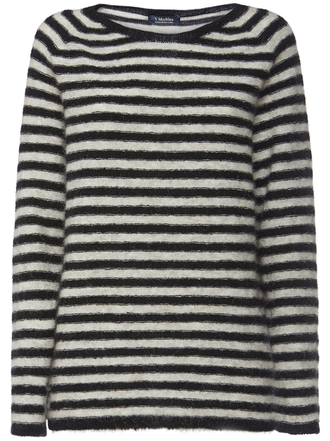 Giorgia Mohair Blend Knit Sweater – WOMEN > CLOTHING > KNITWEAR