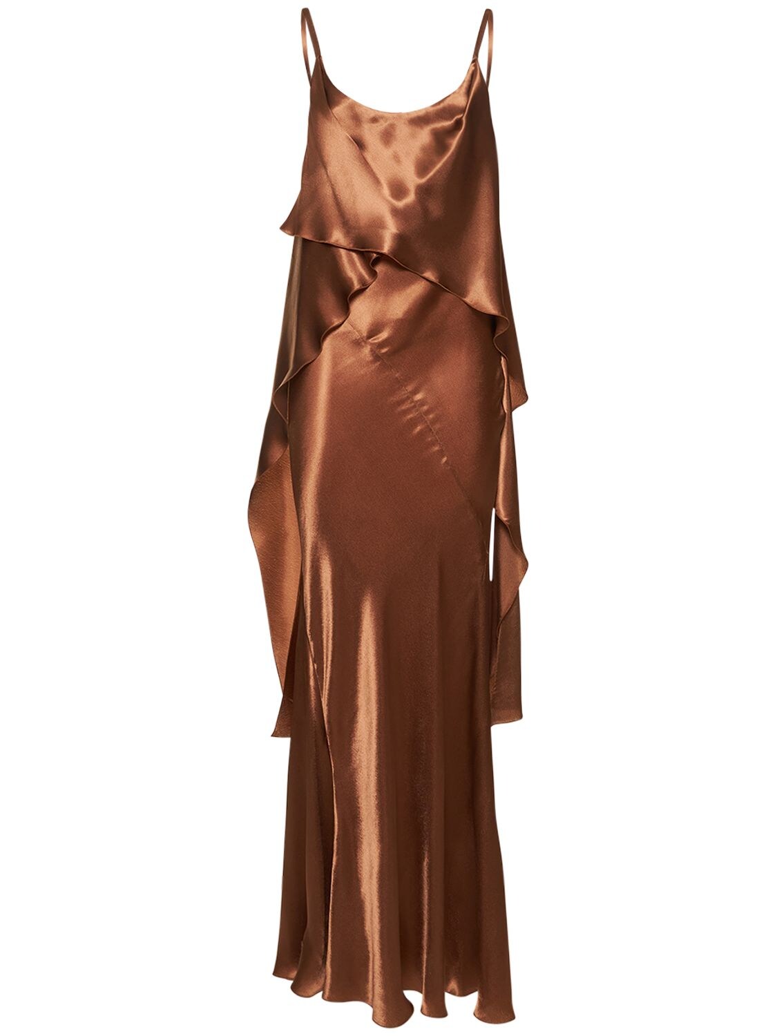Long Satin Cami Dress – WOMEN > CLOTHING > DRESSES