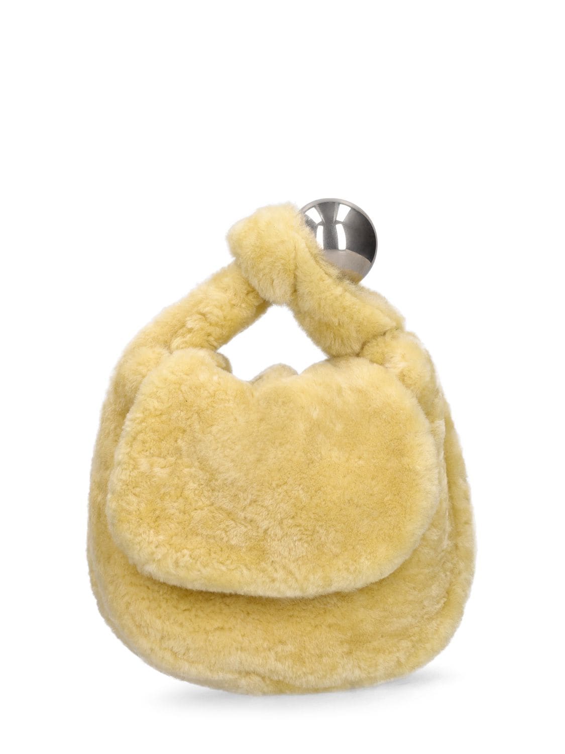 Small Sphere Shearling Pouch – WOMEN > BAGS > TOP HANDLE BAGS