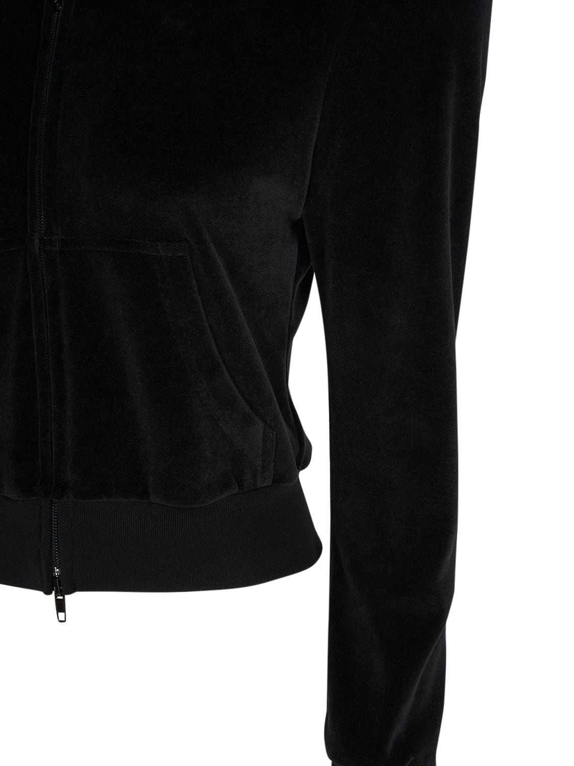 Shop Balenciaga Cotton Zip Hoodie In Black