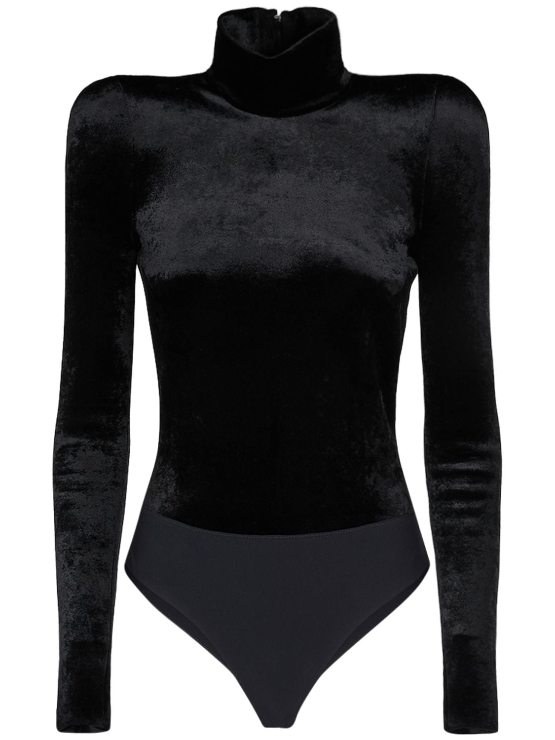 Viscose Blend Turtleneck Bodysuit – WOMEN > CLOTHING > TOPS