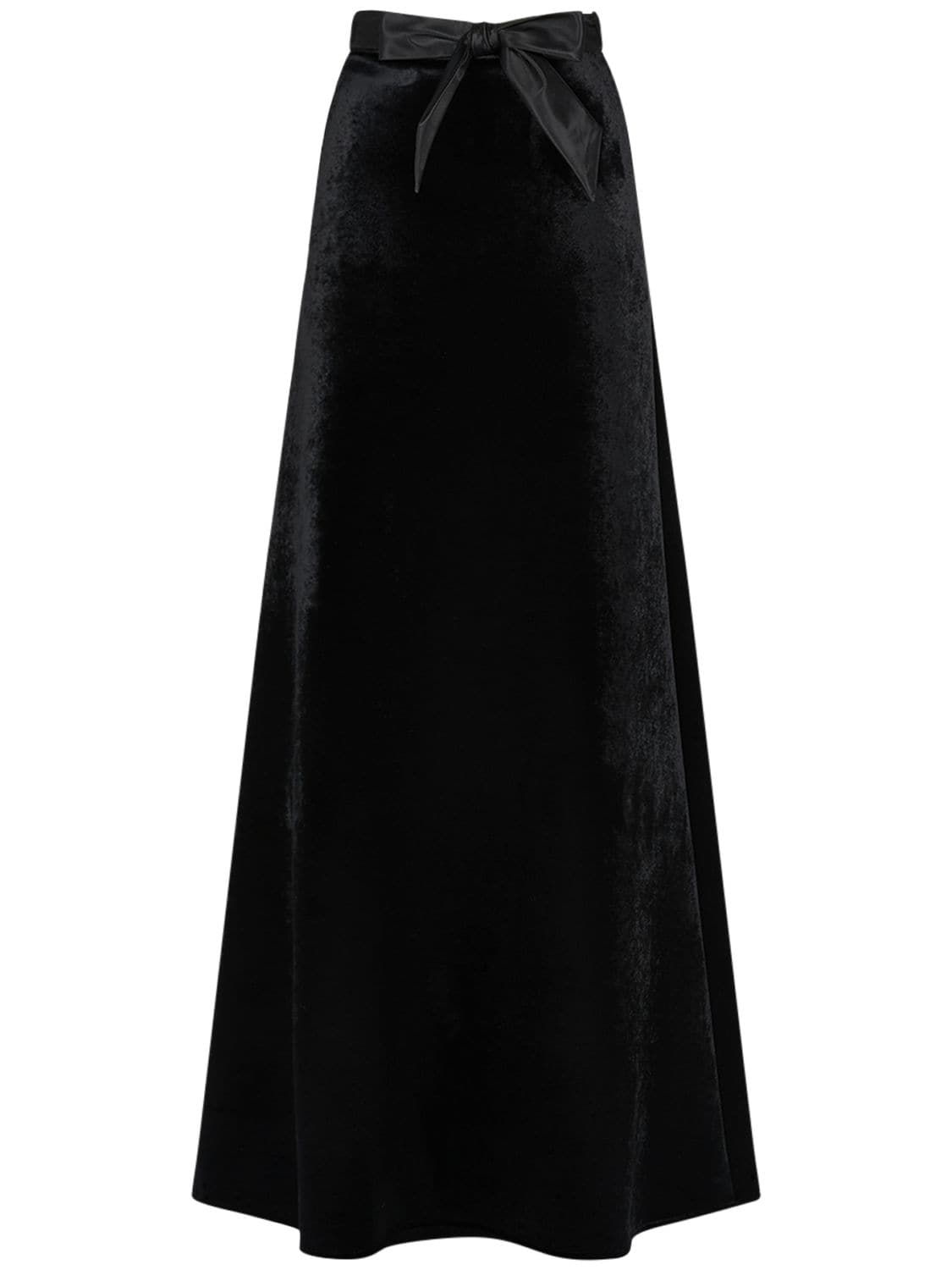 Image of Viscose Blend A-line Maxi Skirt