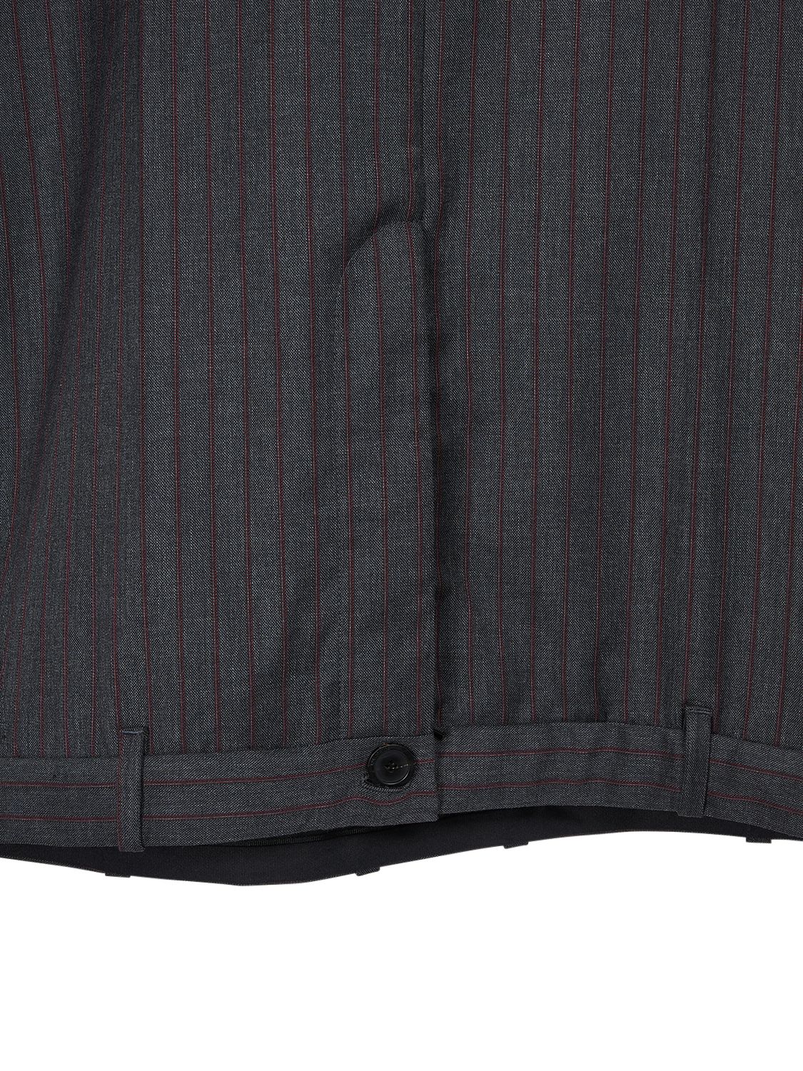 Shop Balenciaga Tailored Wool Blazer In Grey,red