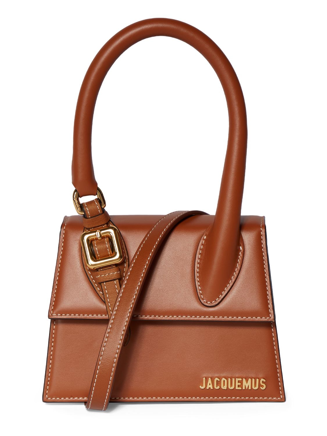 Jacquemus Le Chiquito Moyen Boucle Leather Bag In Light Brown 2