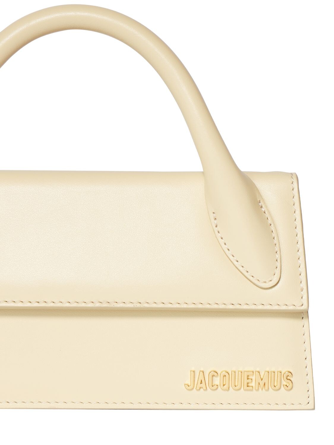 Jacquemus Ivory Le Chiquito Leather Top Handle Bag