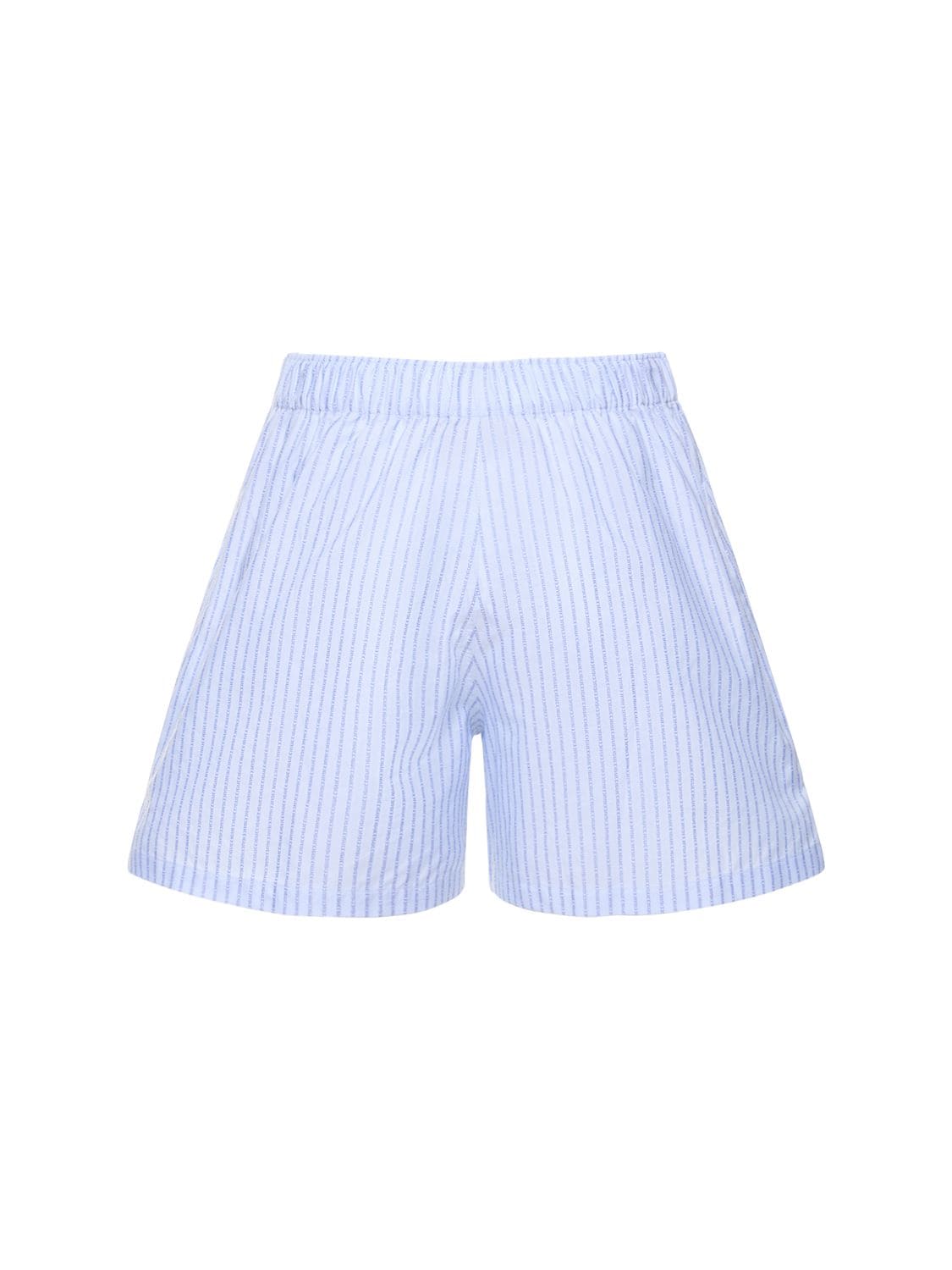 Shop Gucci Striped Cotton Boxer Shorts In Light Blue