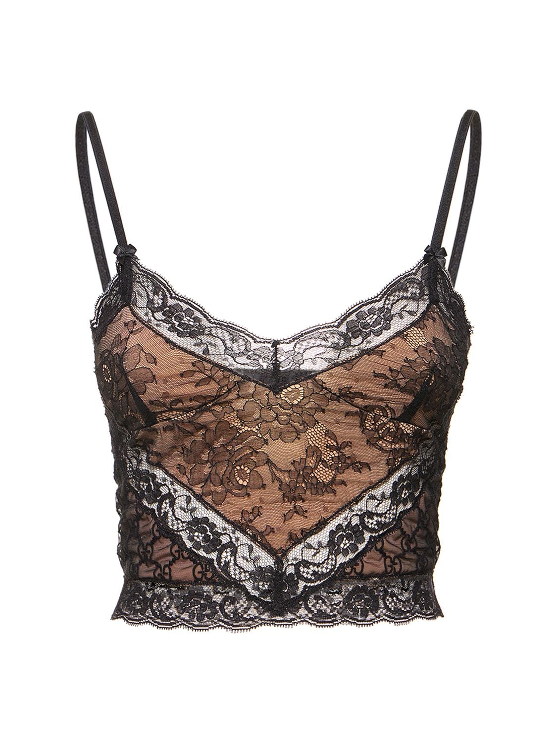 Image of Gg Stretch Lace Top