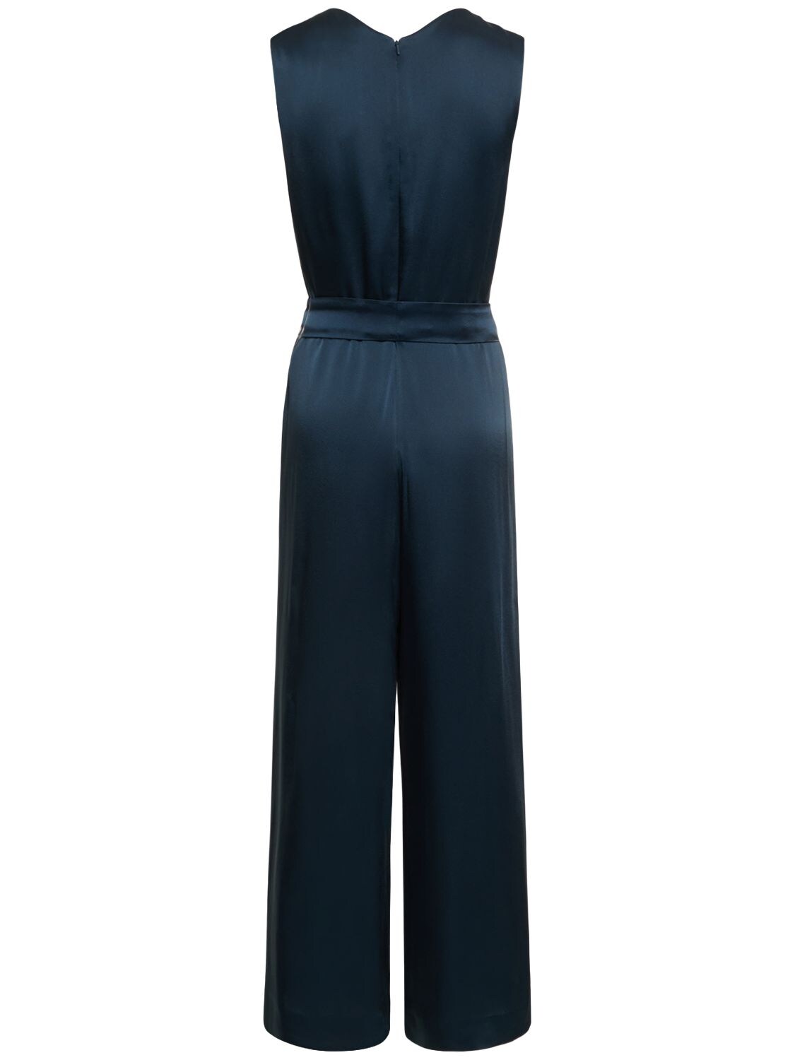 'S MAX MARA EUCLIDE SATIN VISCOSE JUMPSUIT 
