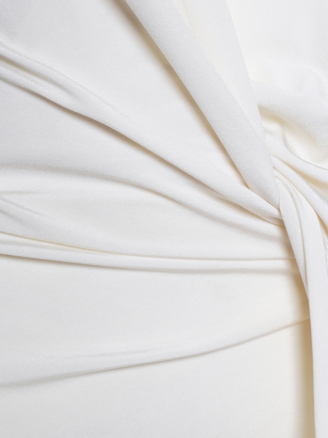 Shop Jacquemus La Robe Bahia Viscose Jersey Mini Dress In White