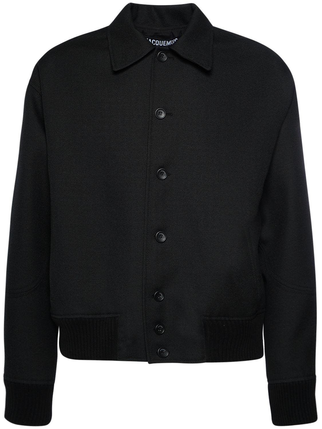 Jacquemus Le Bomber Feltro Wool Jacket In Black | ModeSens