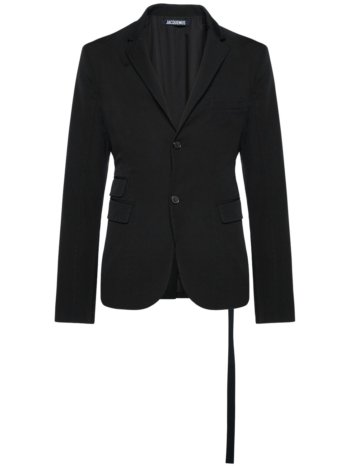 Jacquemus La Waistcoate Piccinni Wool Jacket In Black