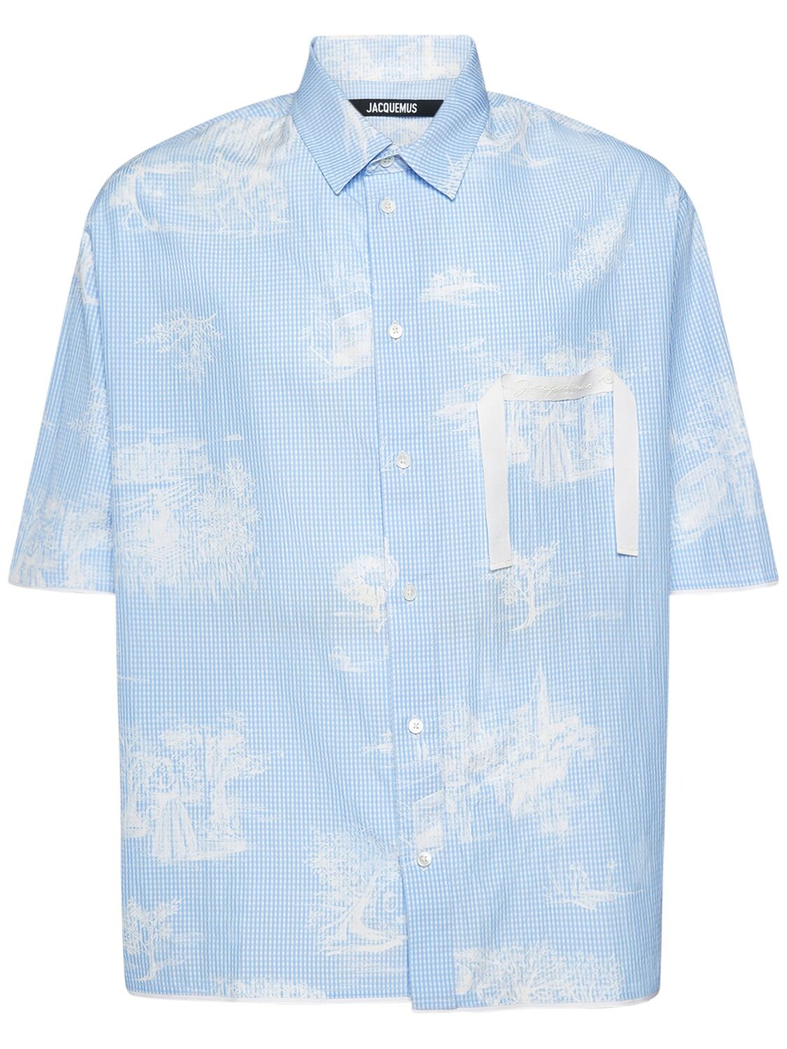 JACQUEMUS LA CHEMISE CABRI COTTON BLEND SHIRT