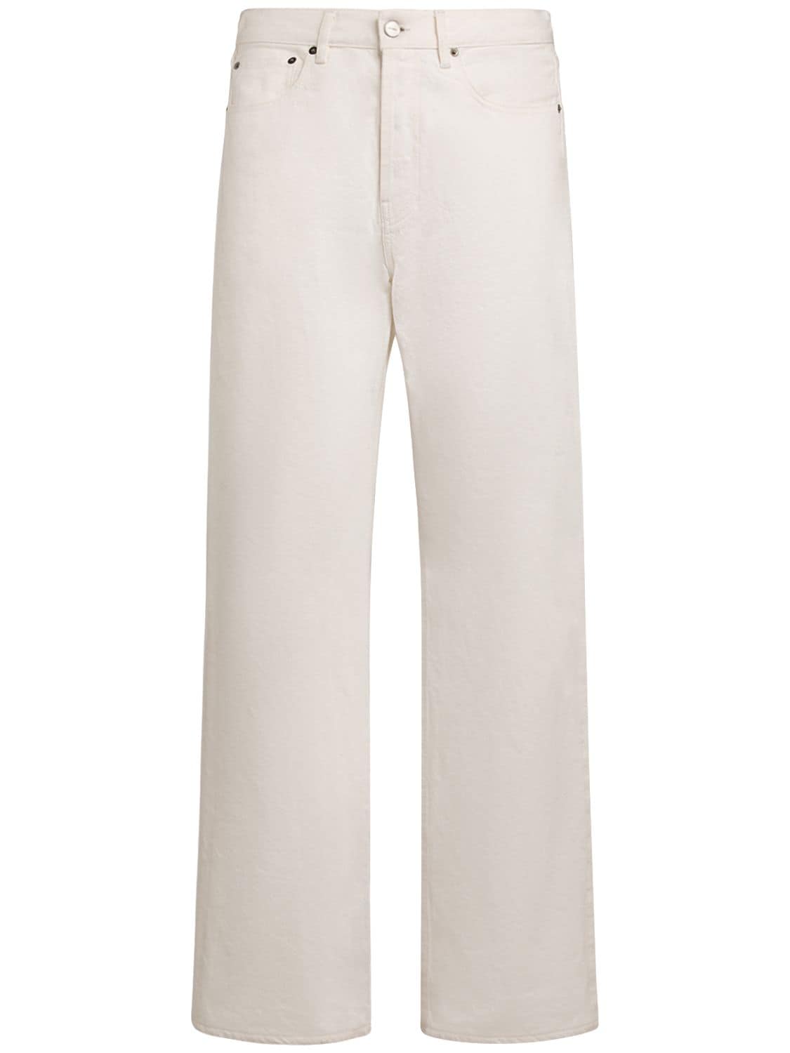 Jacquemus Le De-nimes Suno Cotton Jeans In White