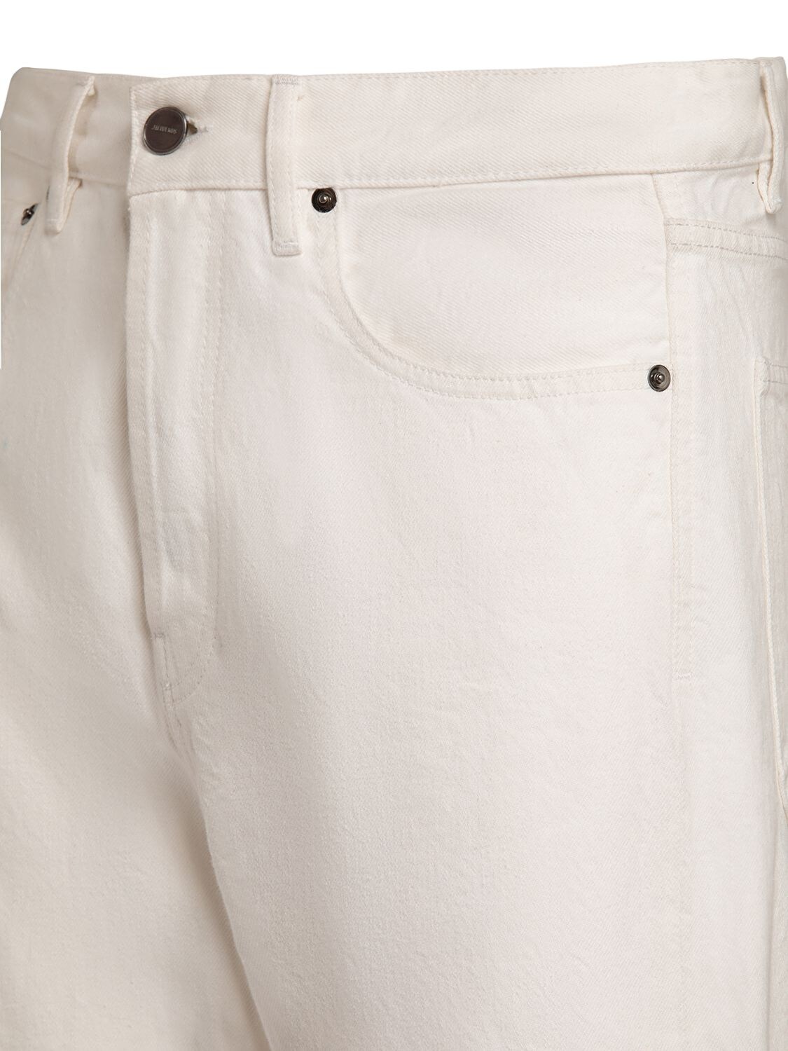 Shop Jacquemus Le De-nimes Suno Cotton Jeans In White
