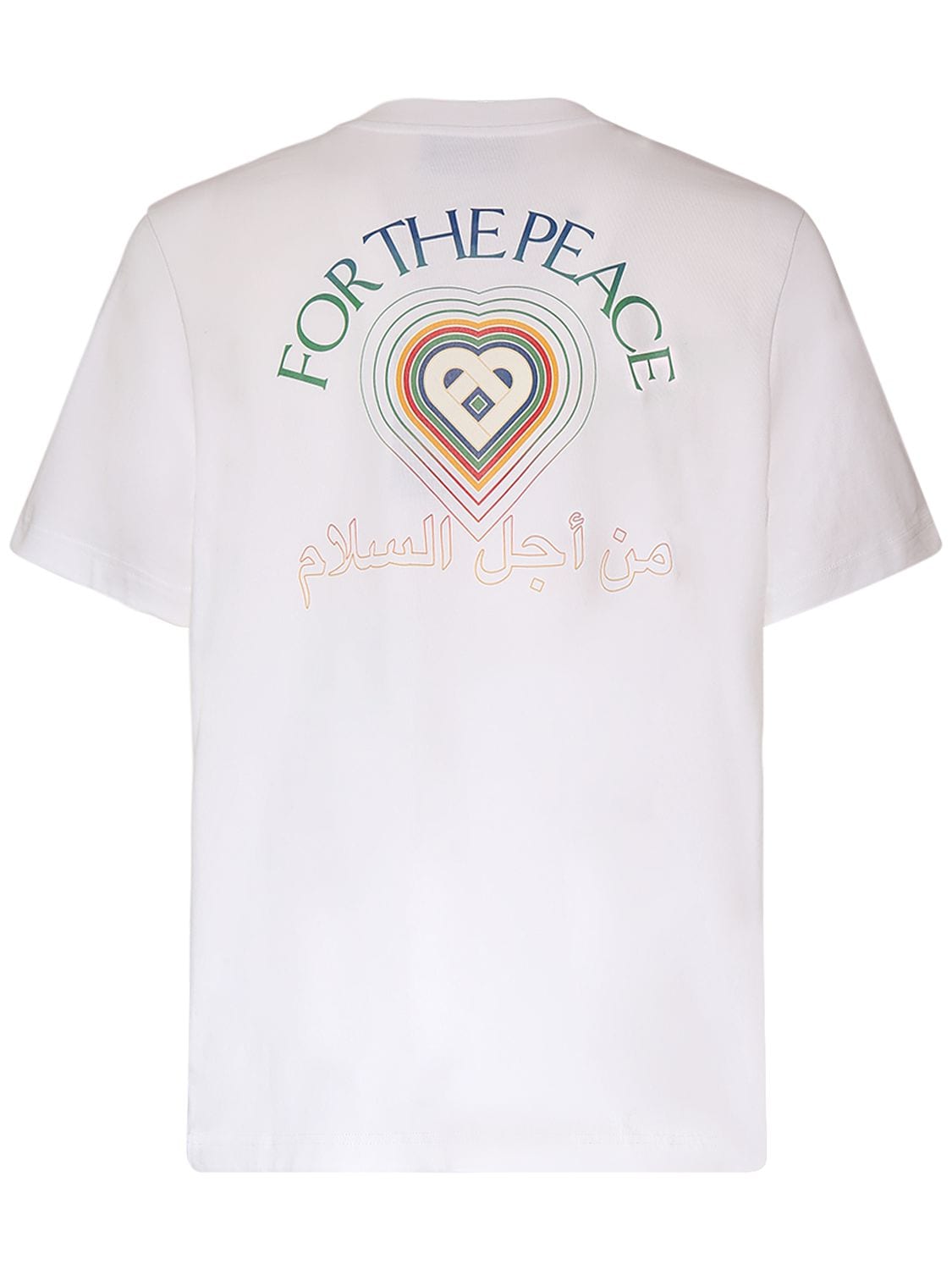 Casablanca For The Peace Organic Cotton T-shirt In White