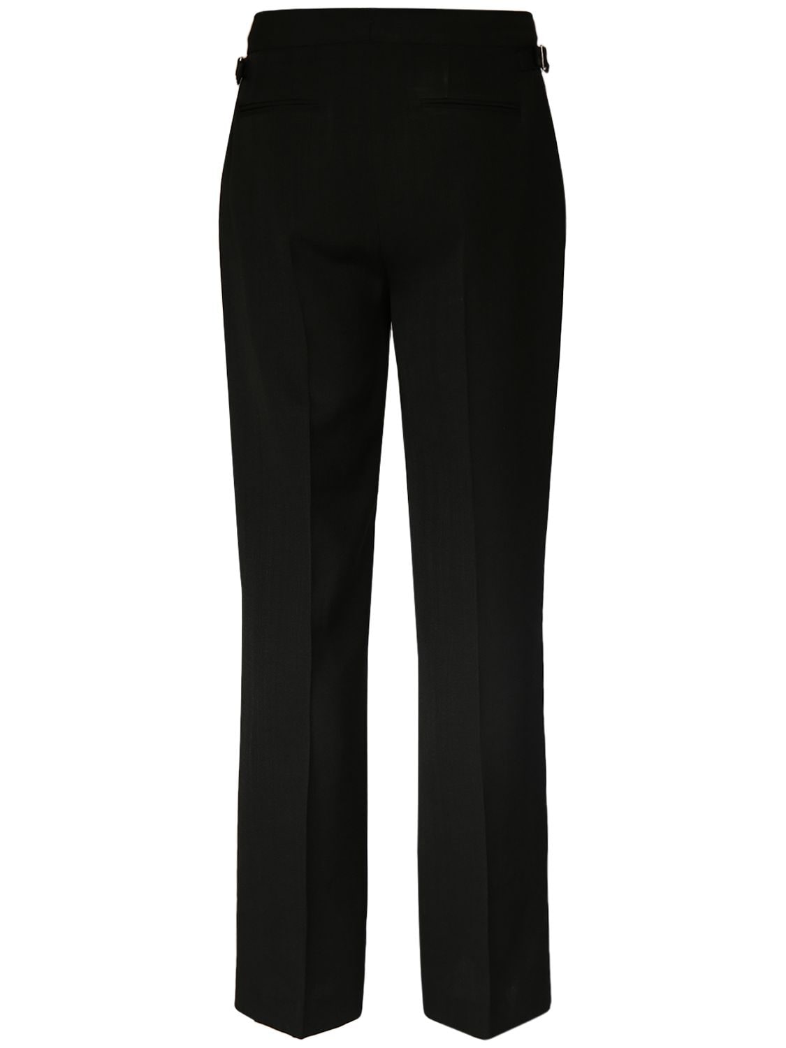 Shop Casablanca Viscose & Silk Formal Straight Pants In Black