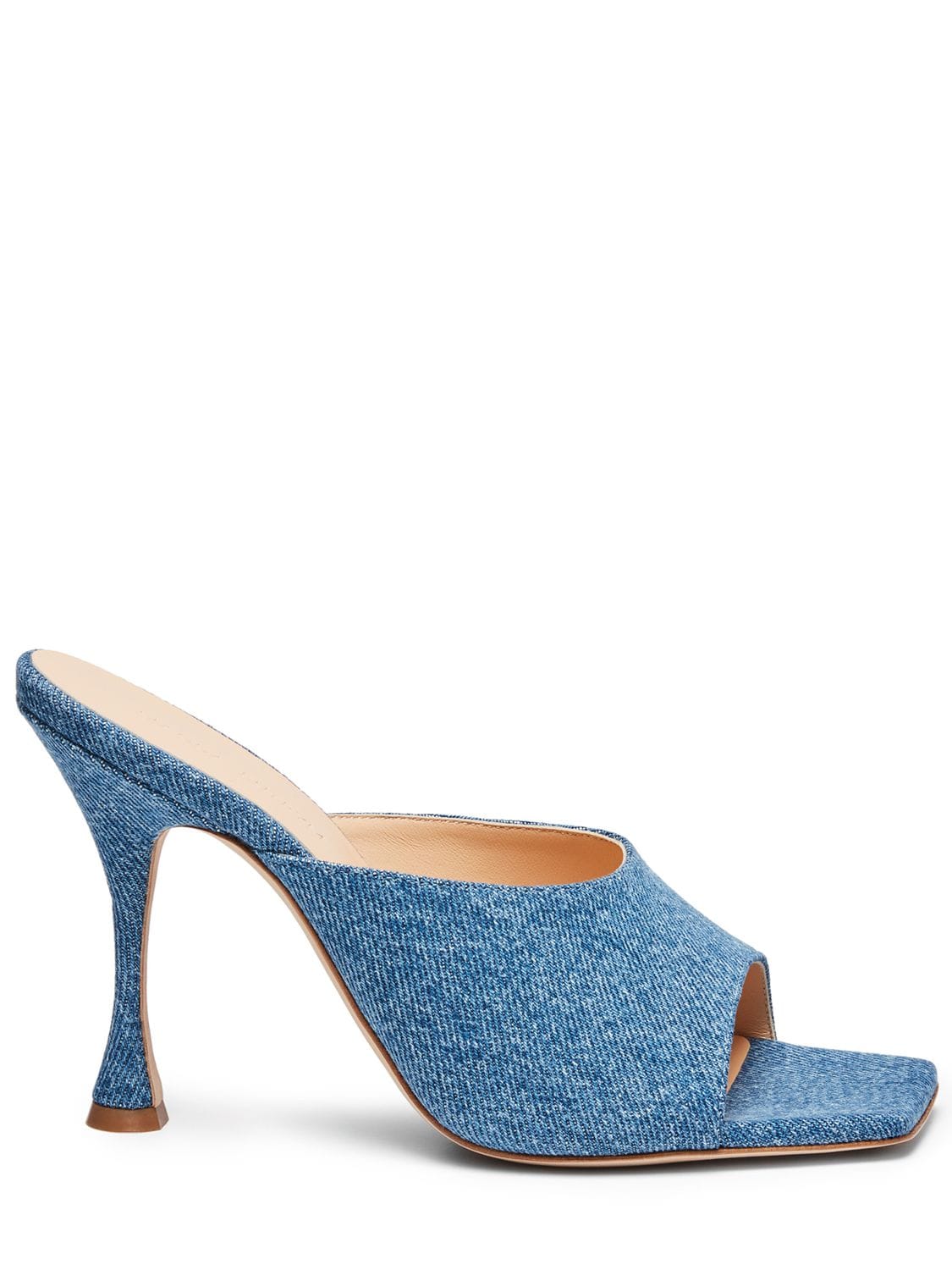 Magda Butrym 105mm Denim Mule Sandals In Blue