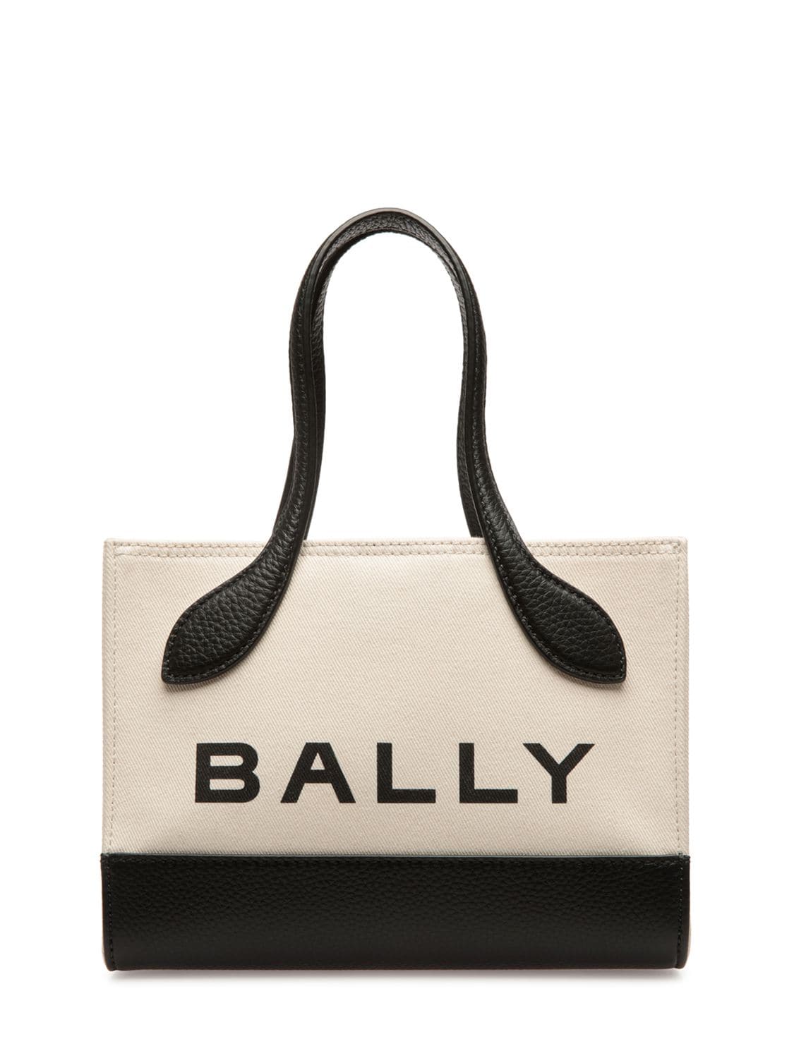Bally Xs Bar Keep On Organic Cotton Bag In Natural,black
