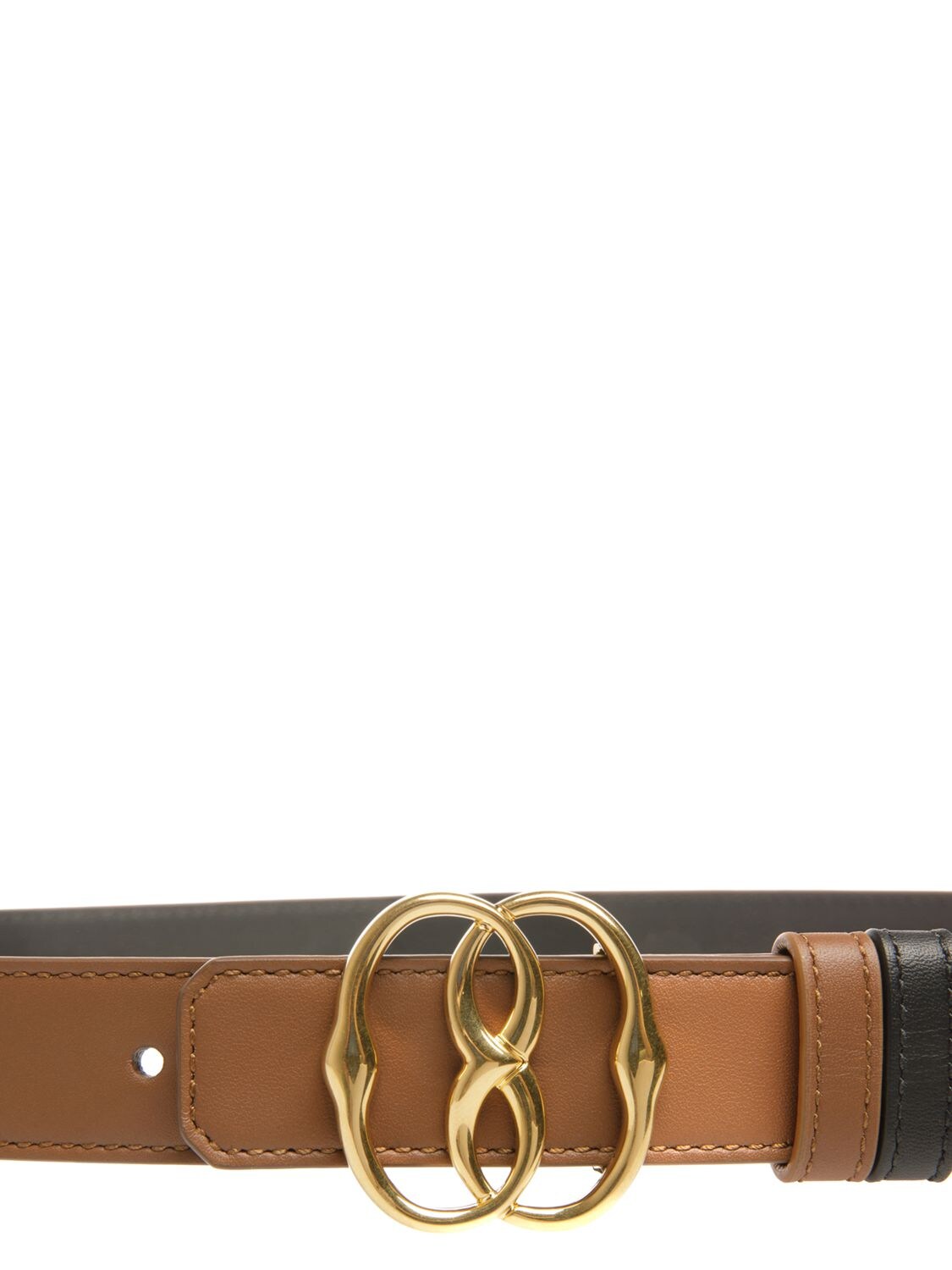 Shop Bally 25mm Reversible Leather Belt In Cuoio,nero
