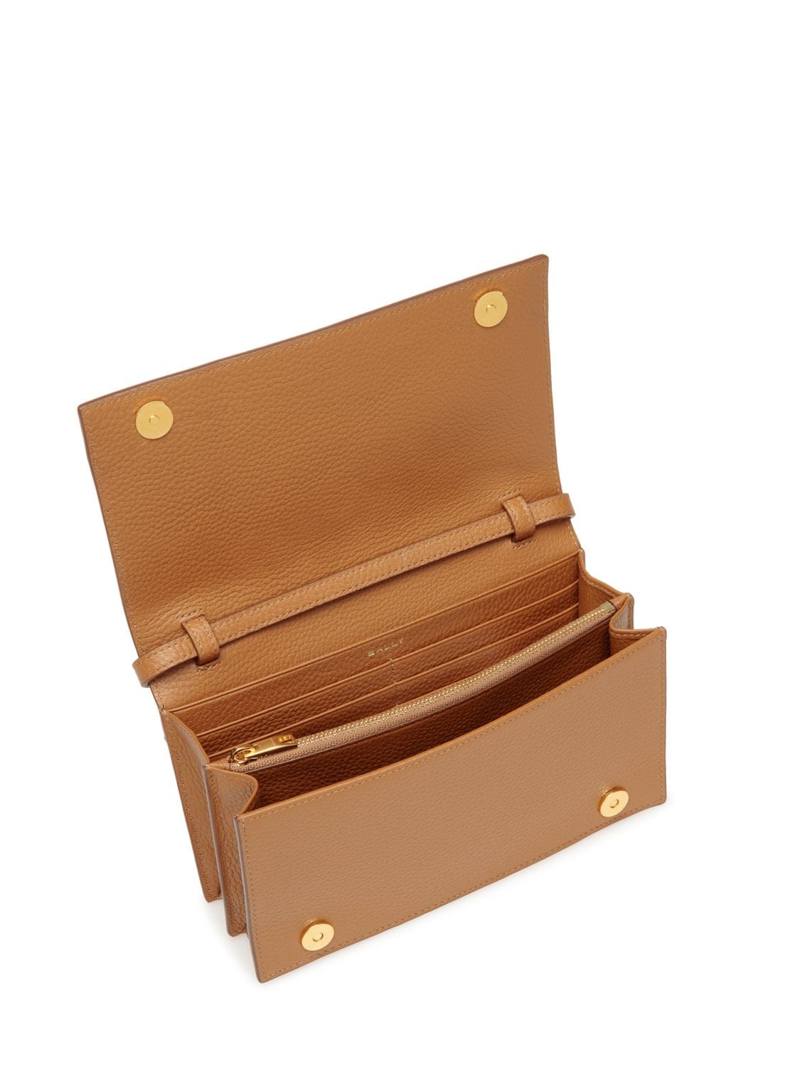 Shop Bally Pennant Monogram Leather Wallet Bag In Multideserto