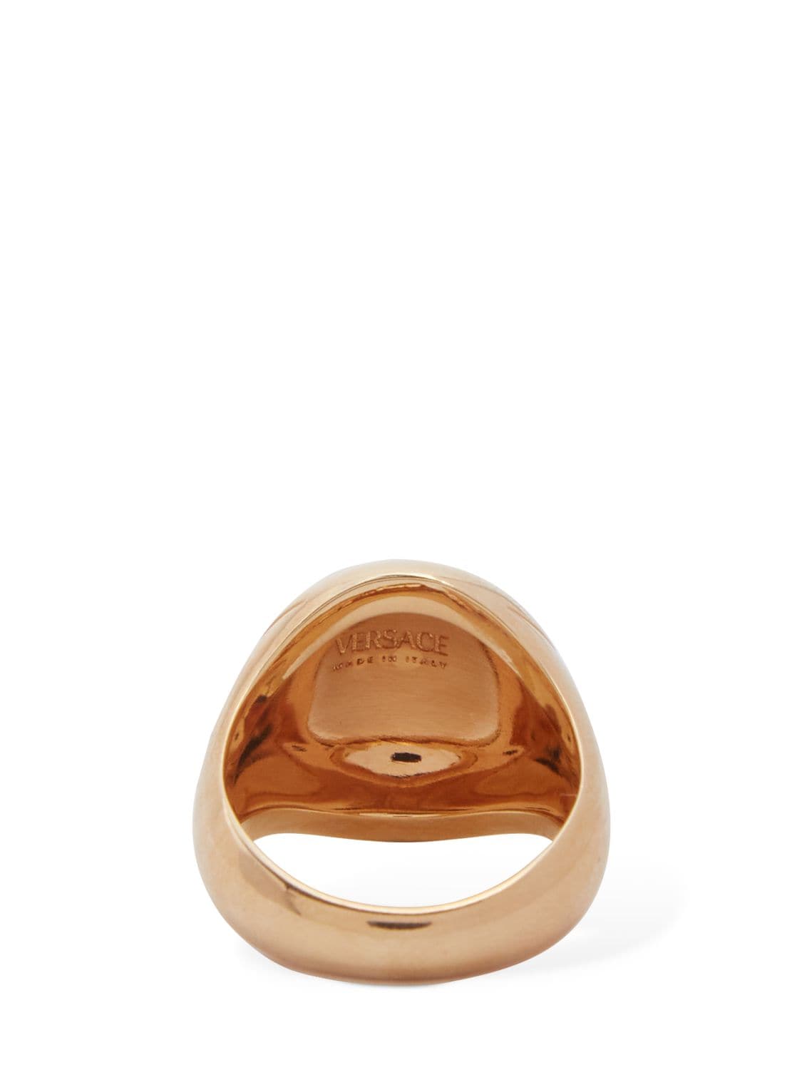 VERSACE LOGO LETTERING BOLD RING 