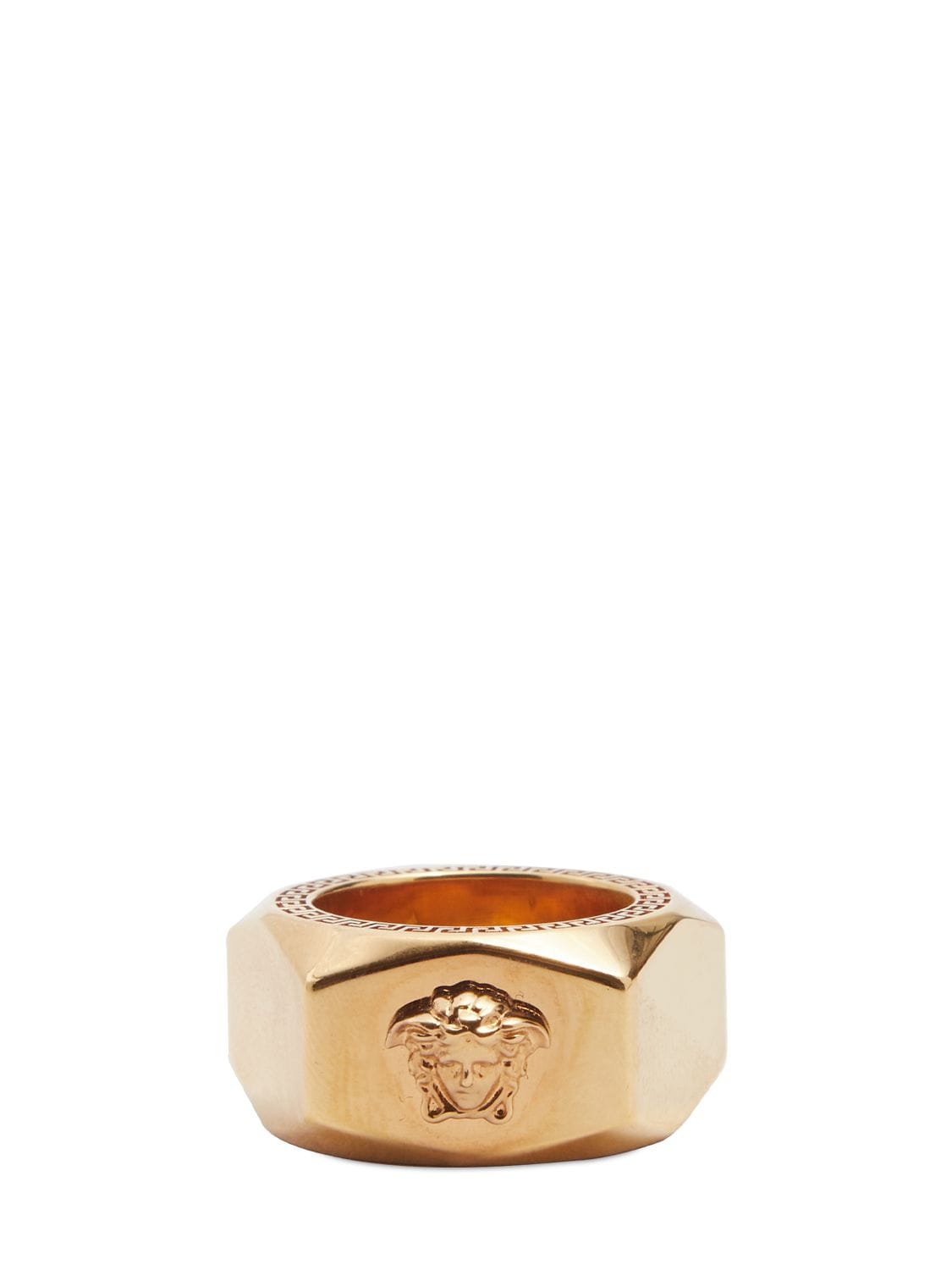 Versace Medusa Squared Ring In Gold