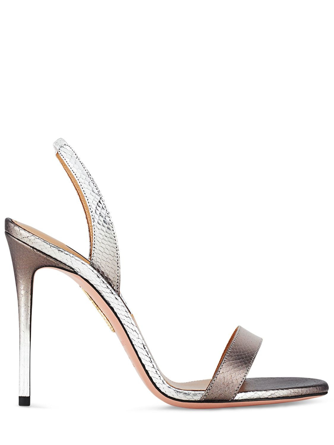 Image of 105mm So Nude Python Print Sandals