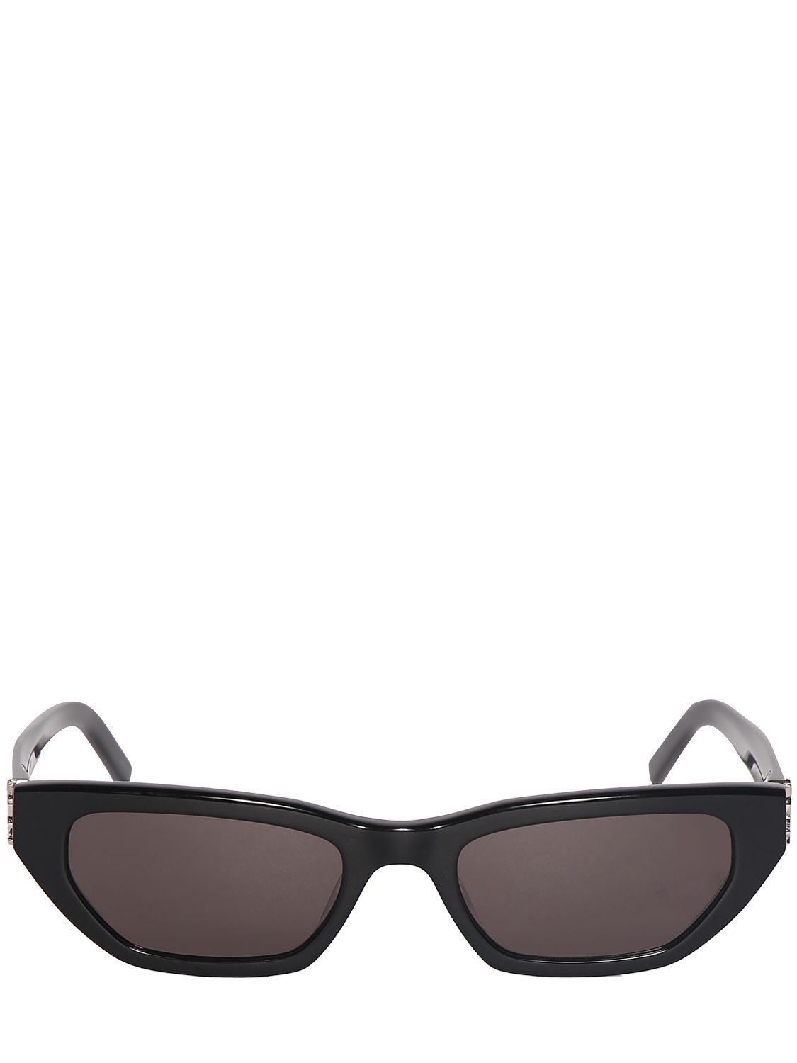 Shop Saint Laurent Sl M126 Recycled Acetate Sunglasses In Black,silver