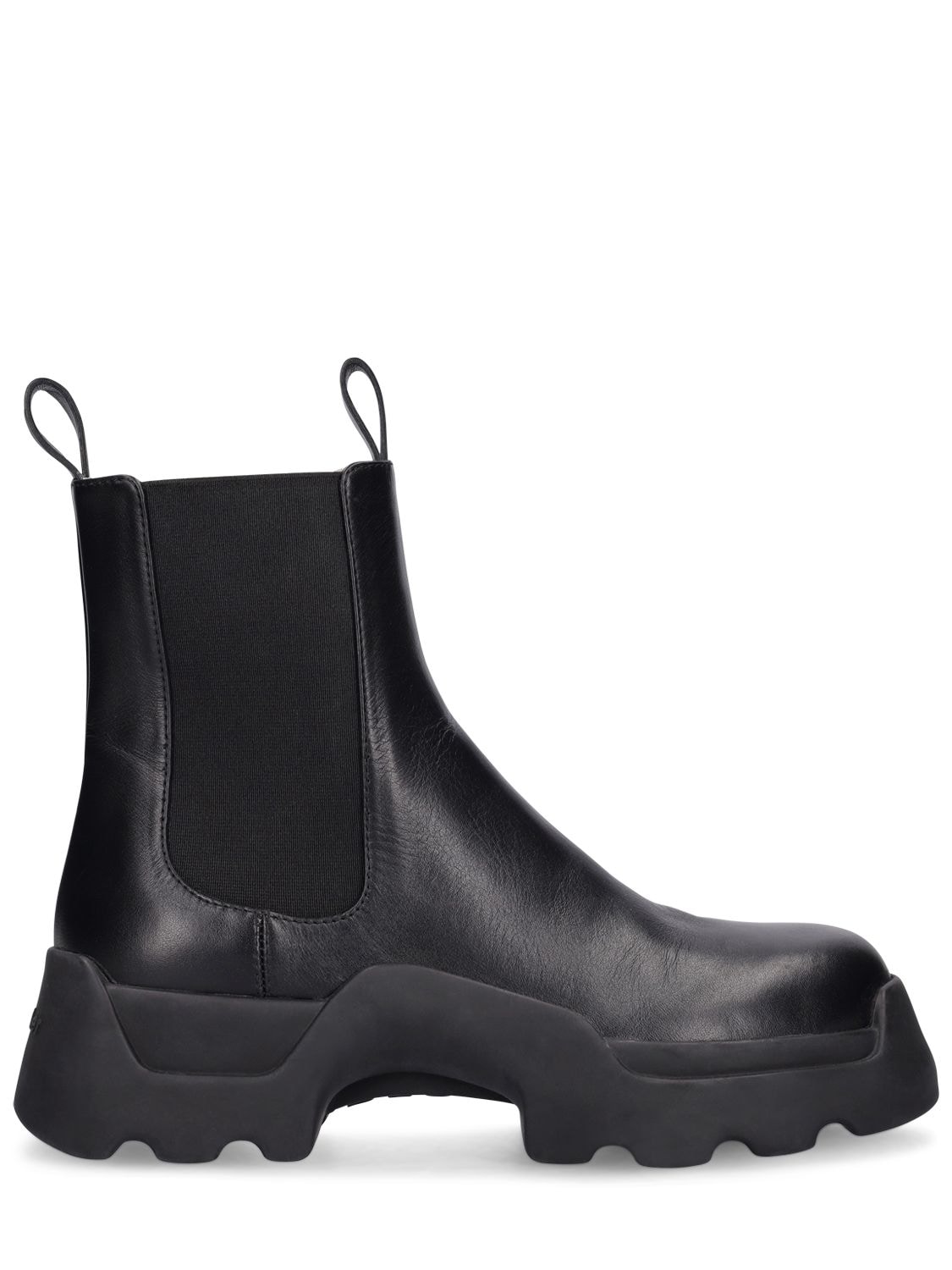 35mm Stomp Leather Ankle Boots – WOMEN > SHOES > BOOTS