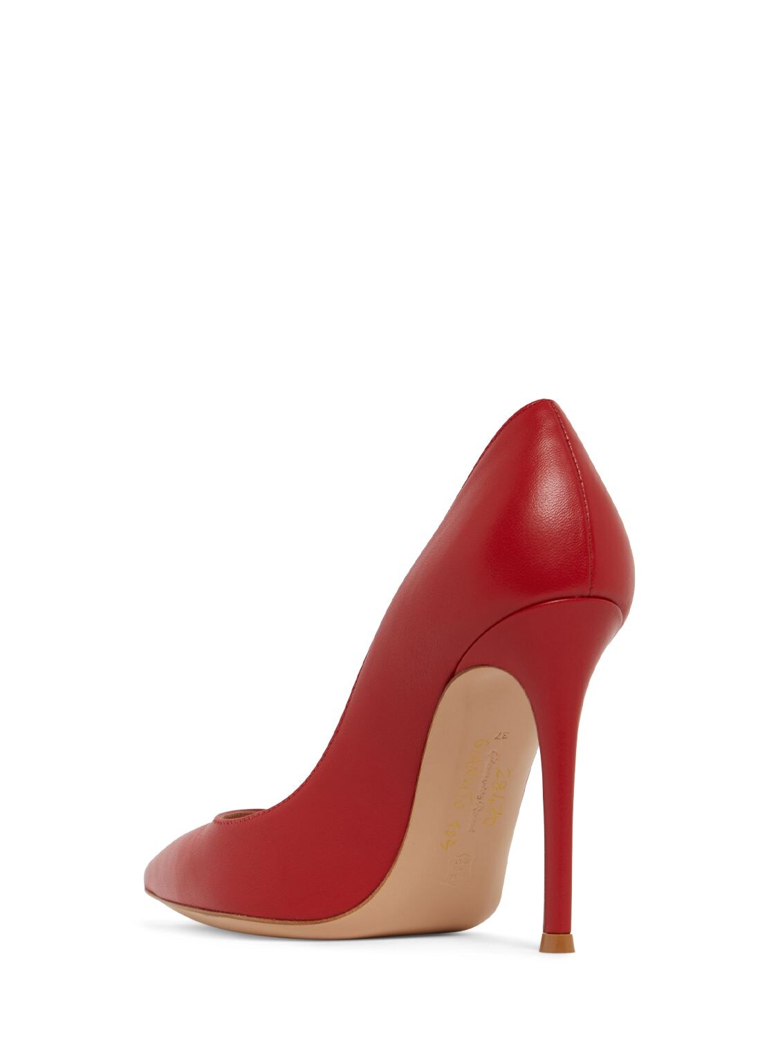 Shop Gianvito Rossi 105mm Gianvito Leather Pumps In Red