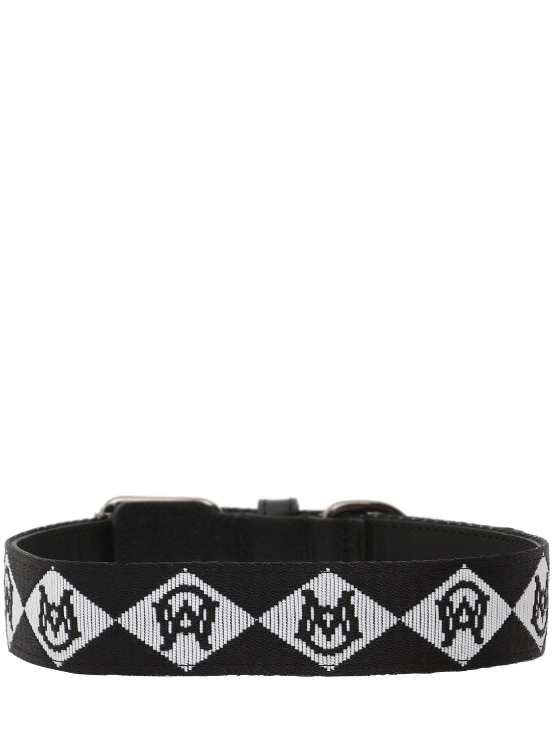 Shop Moncler Genius Moncler X Poldo Monogram Dog Collar In Black,white