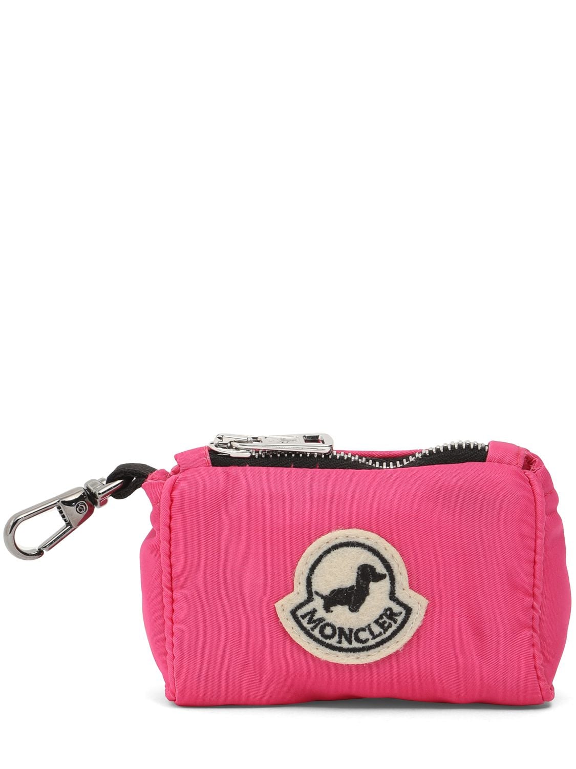 Moncler Genius Moncler X Poldo Satin Dog Bag Holder In Pink