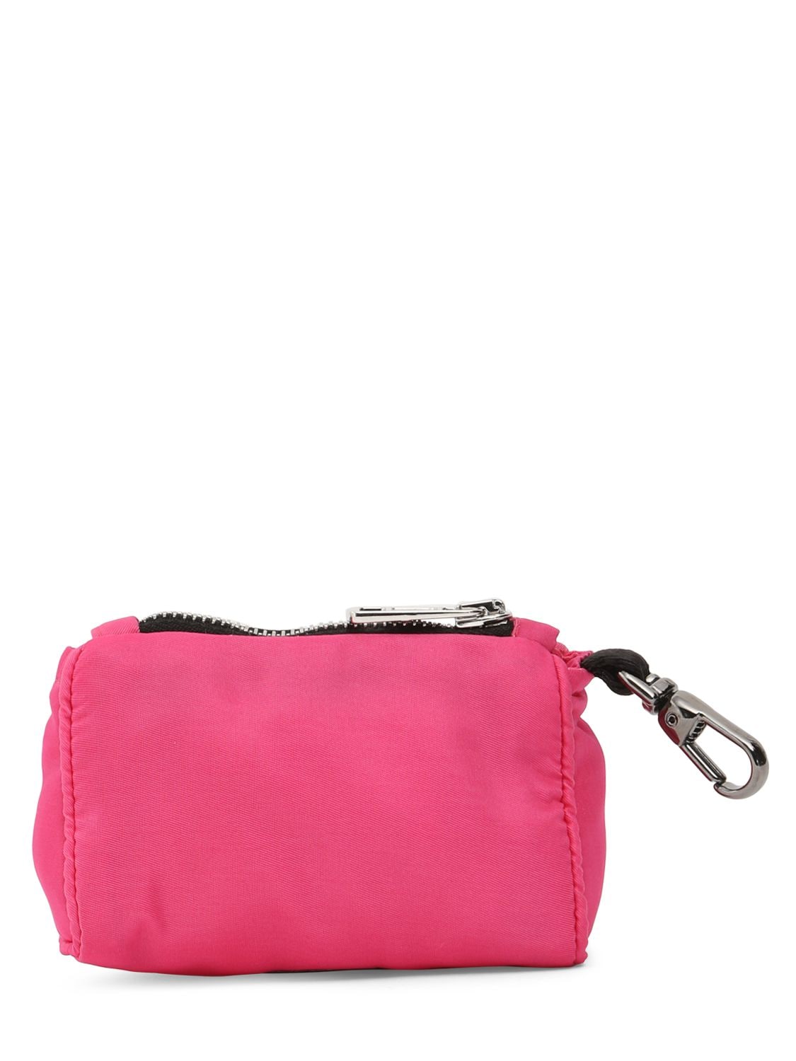 Shop Moncler Genius Moncler X Poldo Satin Dog Bag Holder In Pink