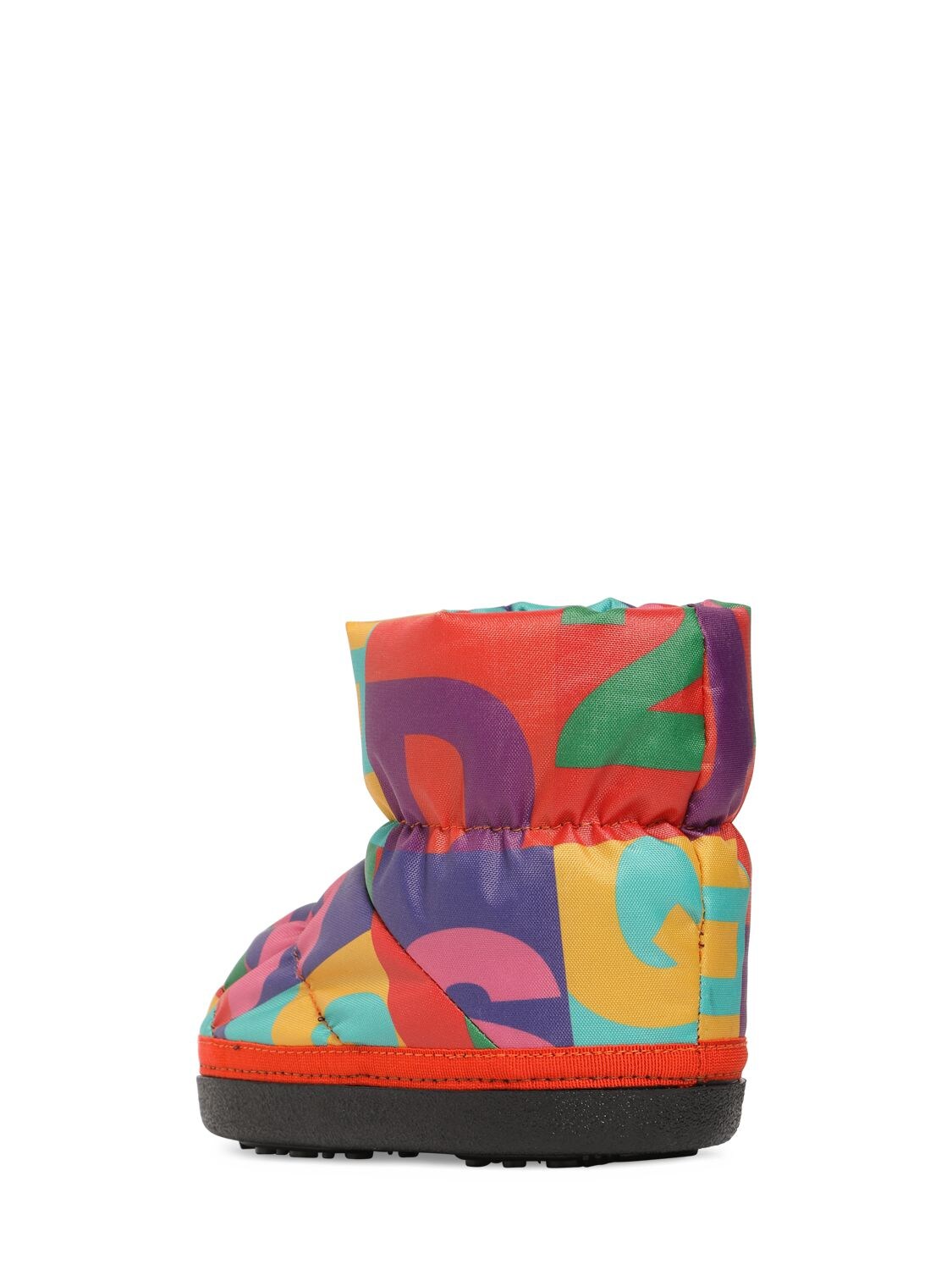 Shop Dsquared2 Printed Nylon Snow Boots In Multicolor